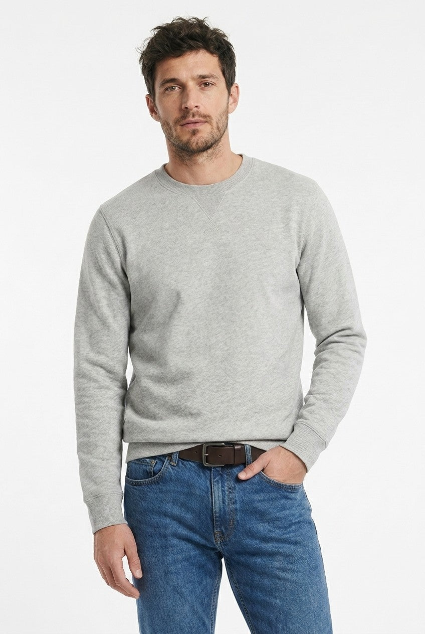 Men's Loopback Crewneck Sweatshirt | Blackstone London
