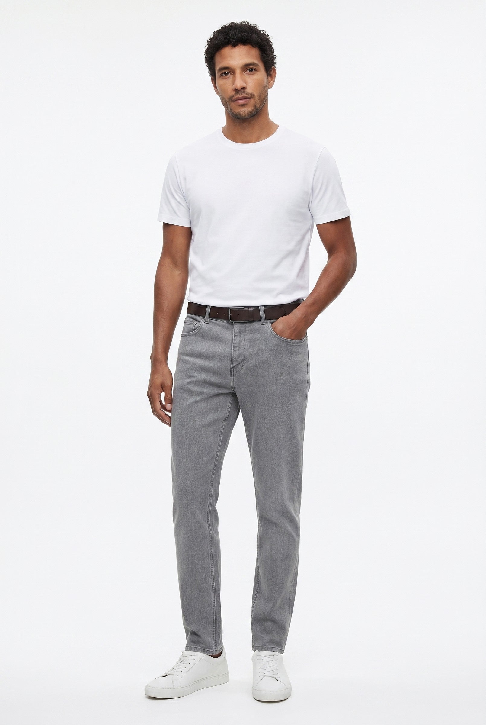 Men's Slim Tapered Stretch Denim Jeans | Blackstone London