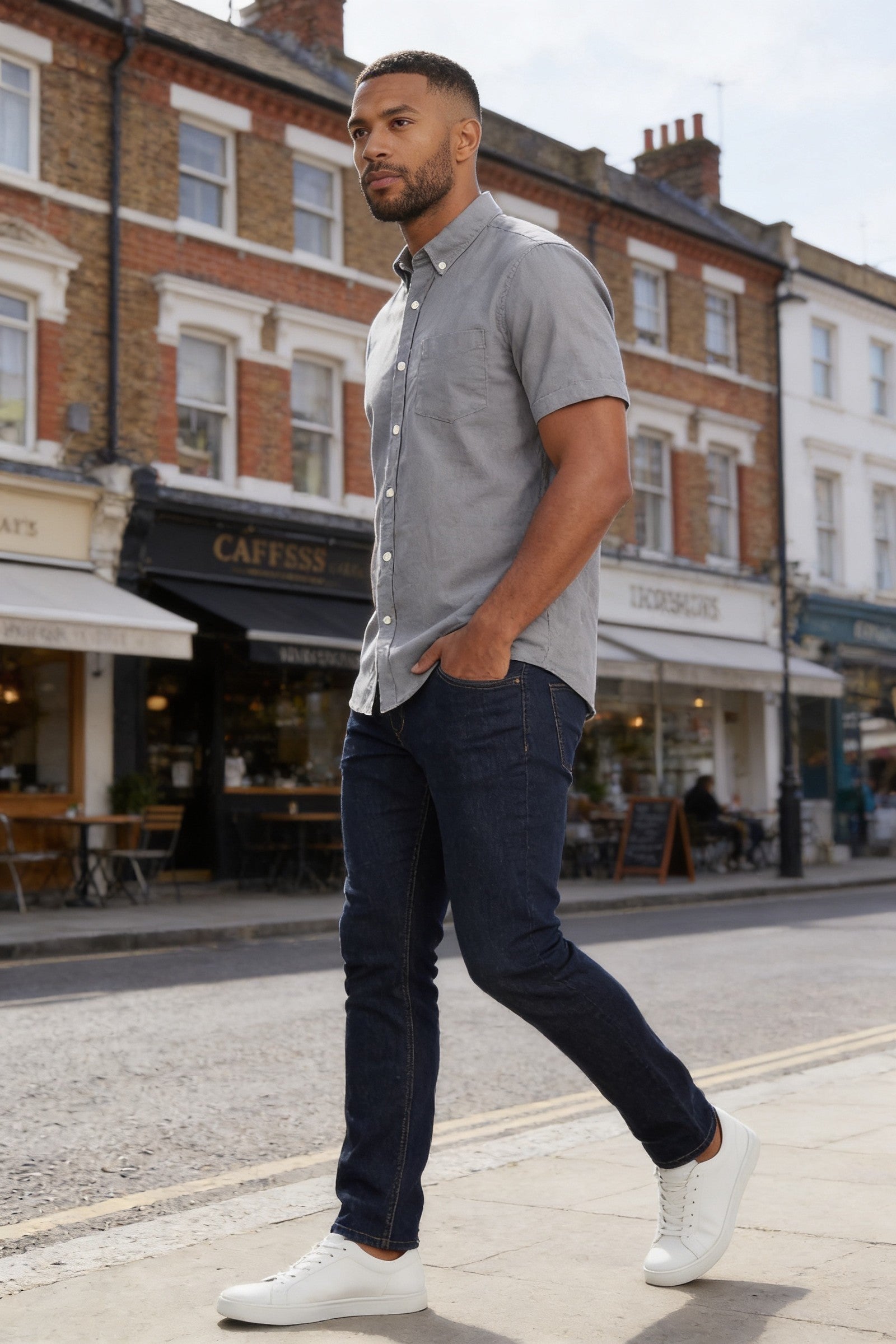 Men's Brewer Short-Sleeve Oxford Shirt | Blackstone London