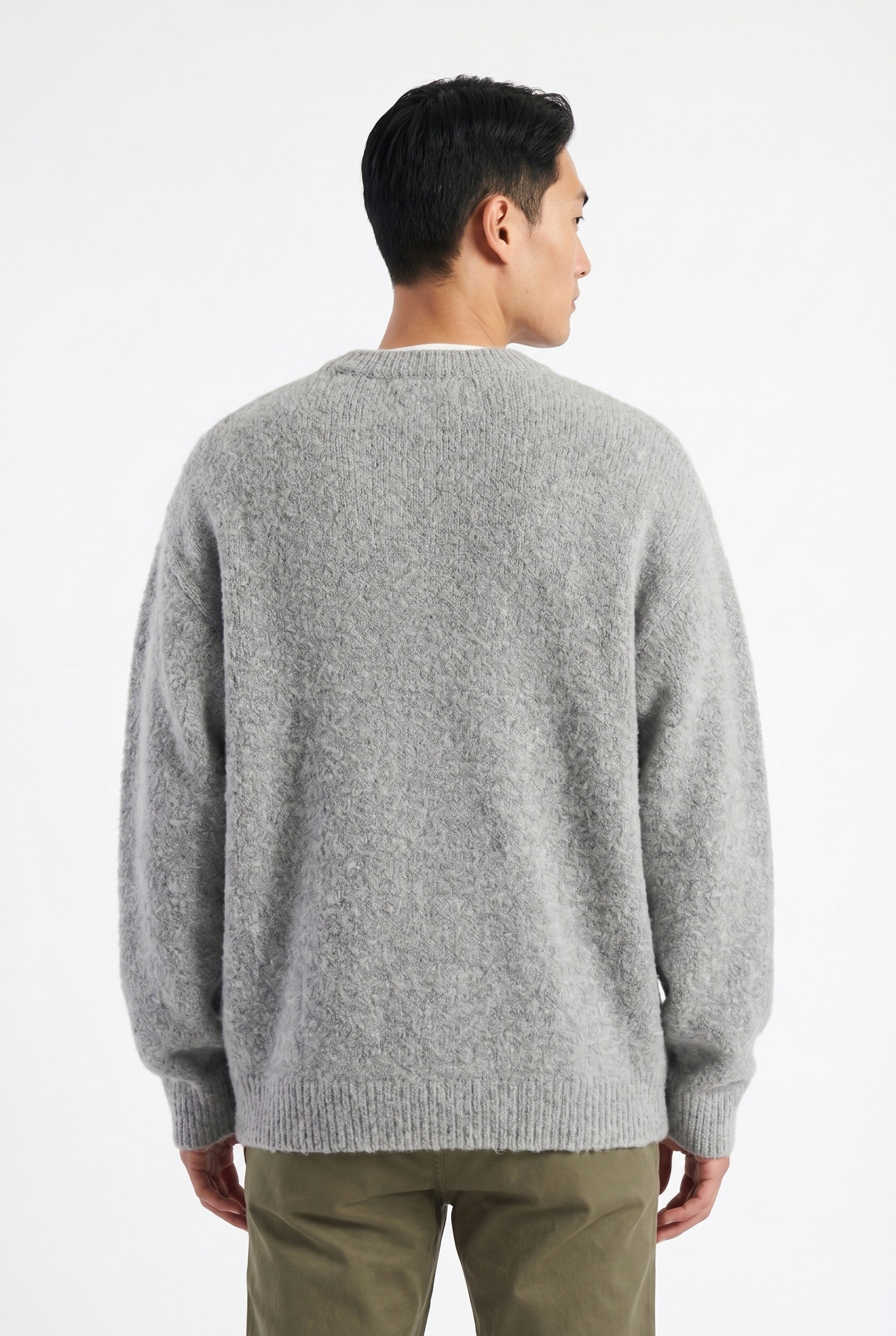 Men's Mohair Blend Crewneck Sweater | Blackstone London