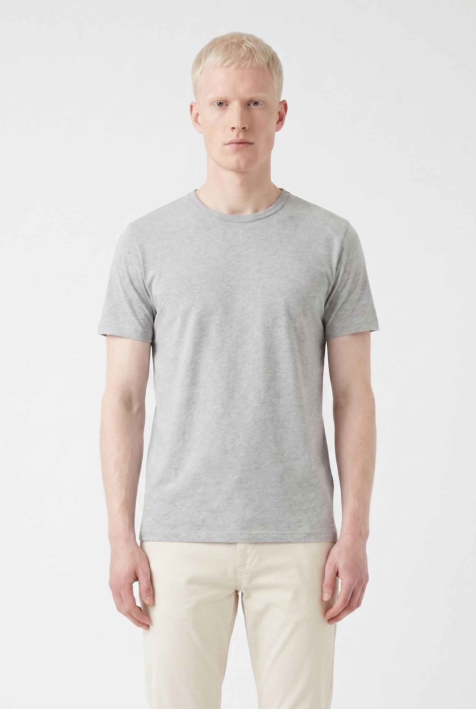 Men's Eyelet Crew Neck T-Shirt | Blackstone London