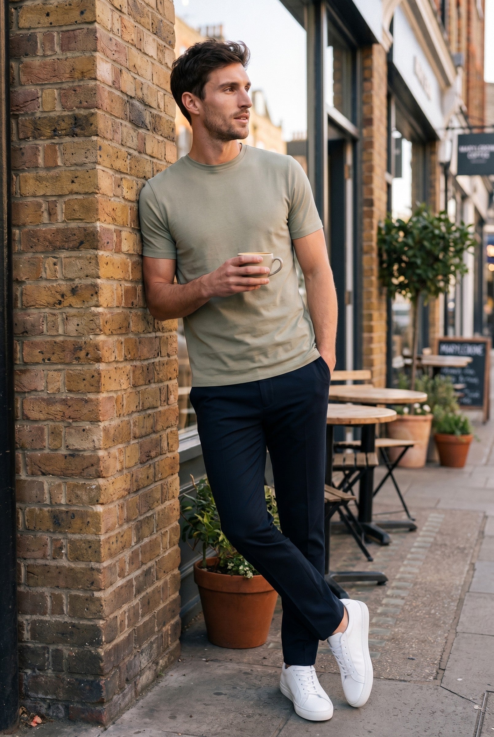 Men's Essential Slim Fit Cotton Stretch T-Shirt | Blackstone London