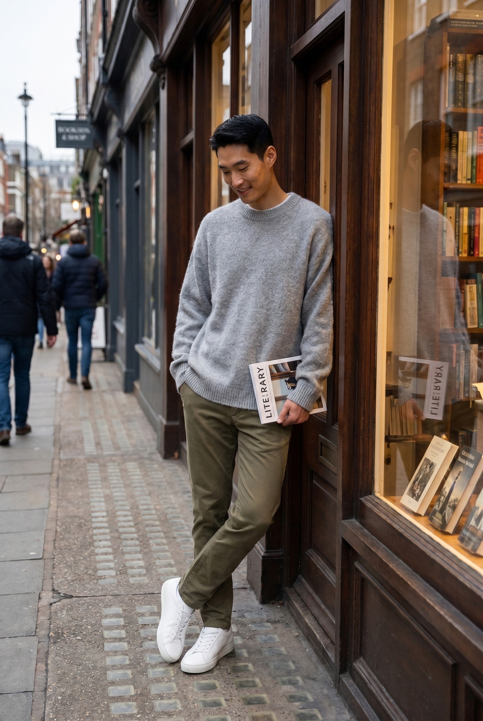 Men's Mohair Blend Crewneck Sweater | Blackstone London