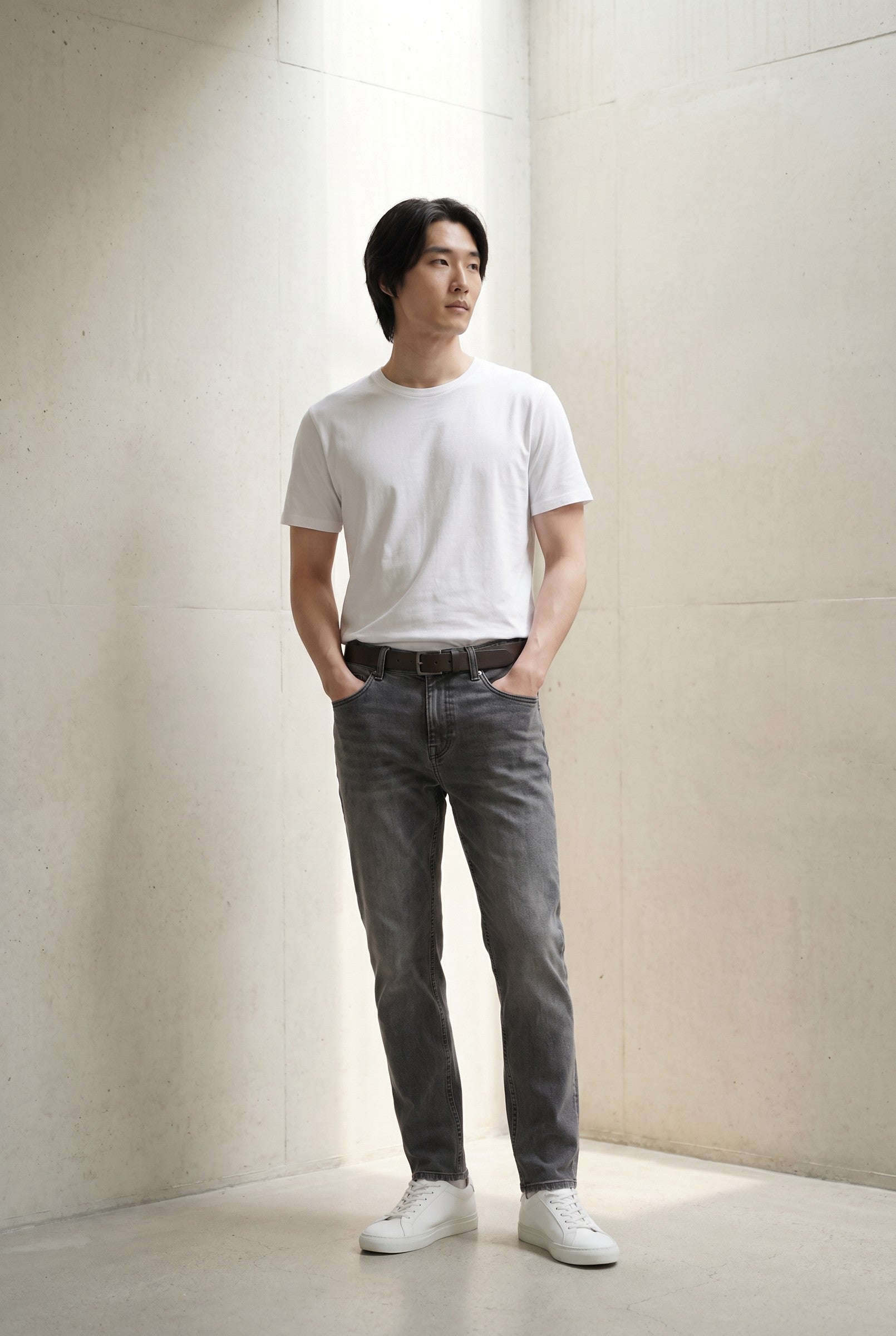Men's Slim Tapered Stretch Denim Jeans | Blackstone London