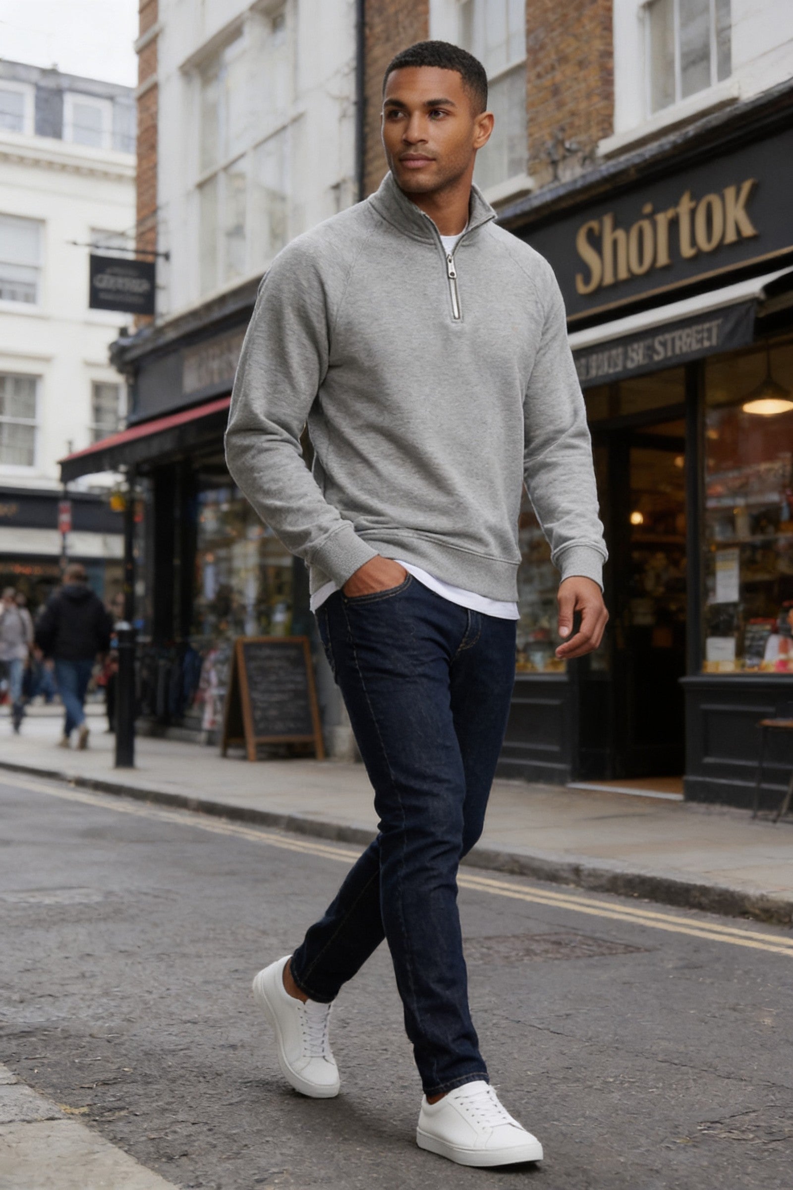 Men's Jensen Quarter-Zip Sweatshirt | Blackstone London