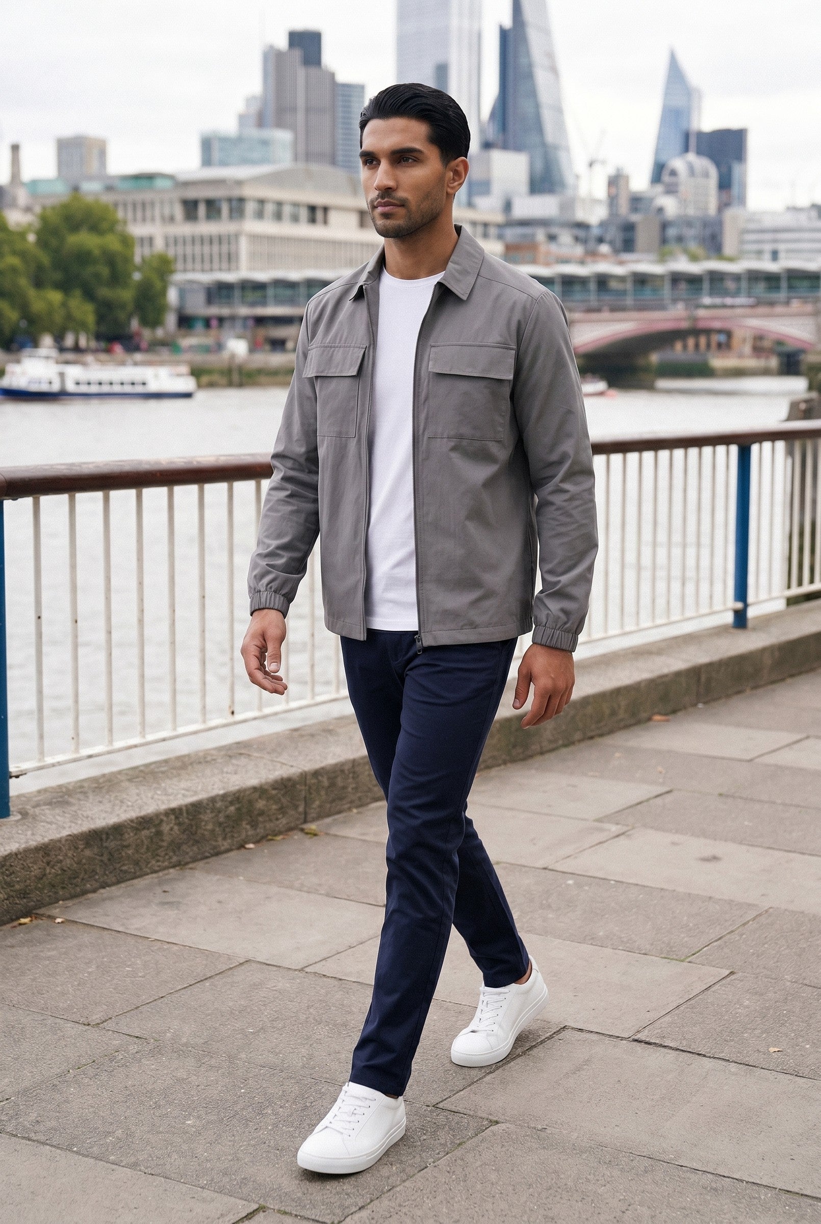 Men's Smart Utility Overshirt | Blackstone London