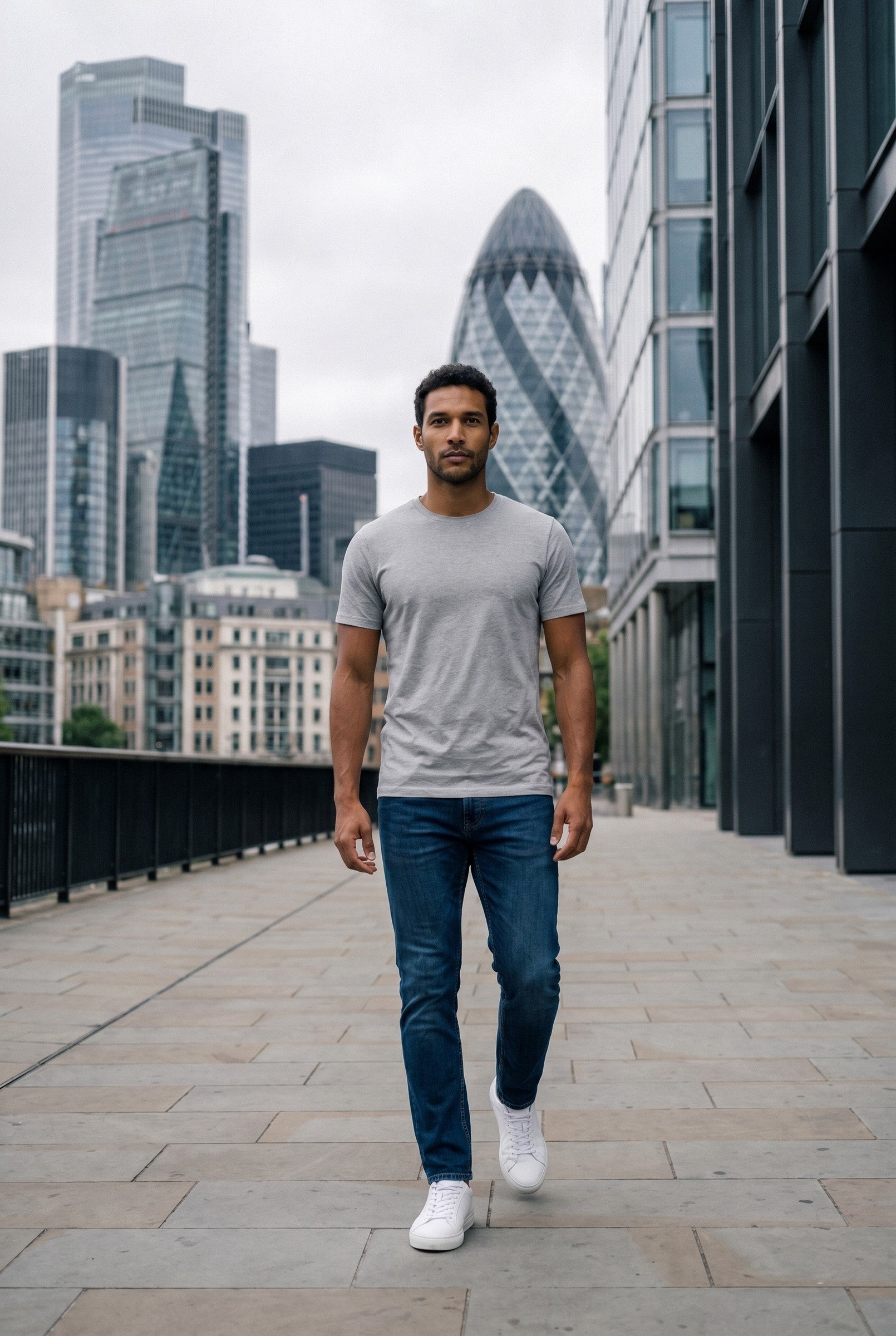 Men's Crew Neck Cotton Tee | Blackstone London
