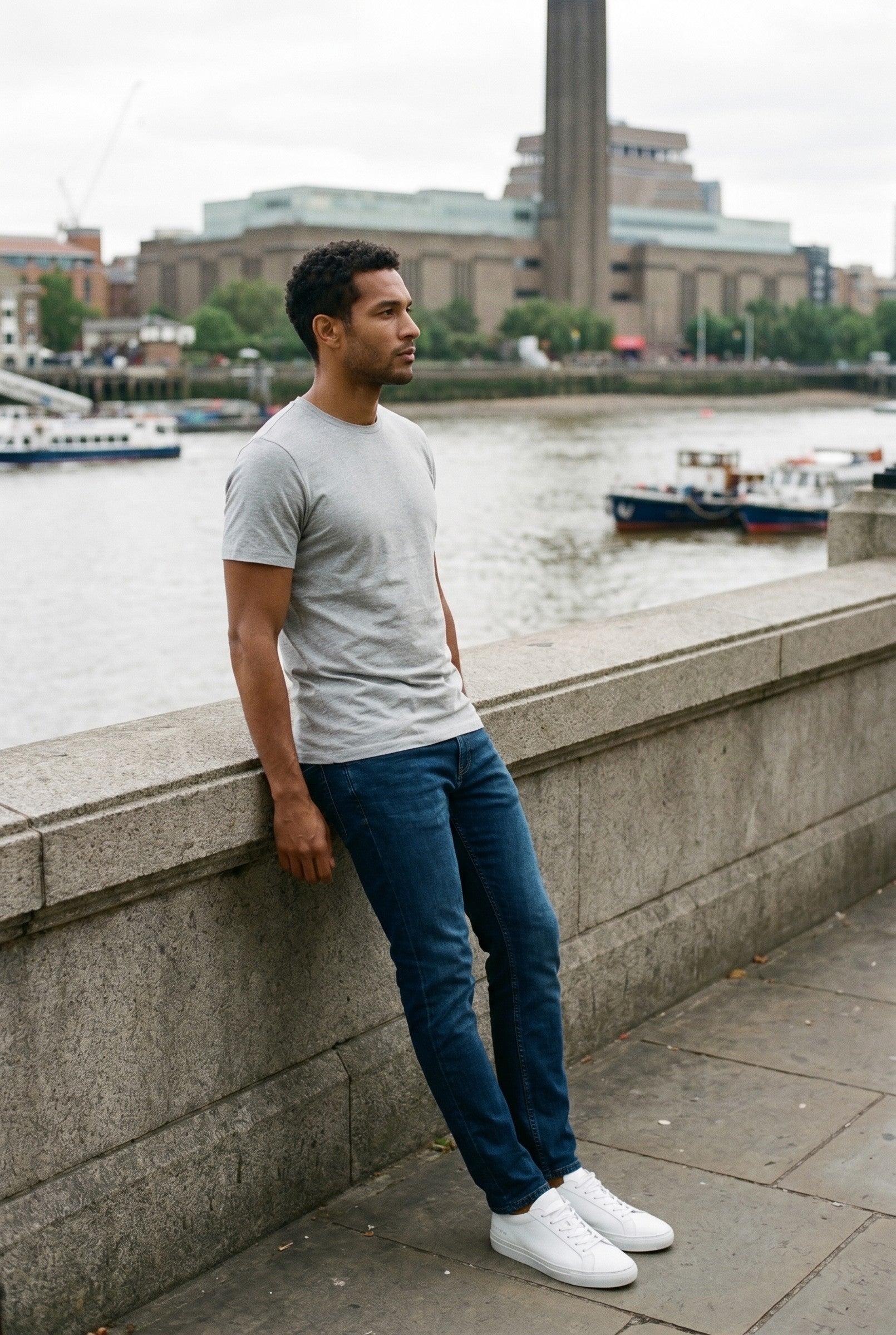Men's Crew Neck Cotton Tee | Blackstone London
