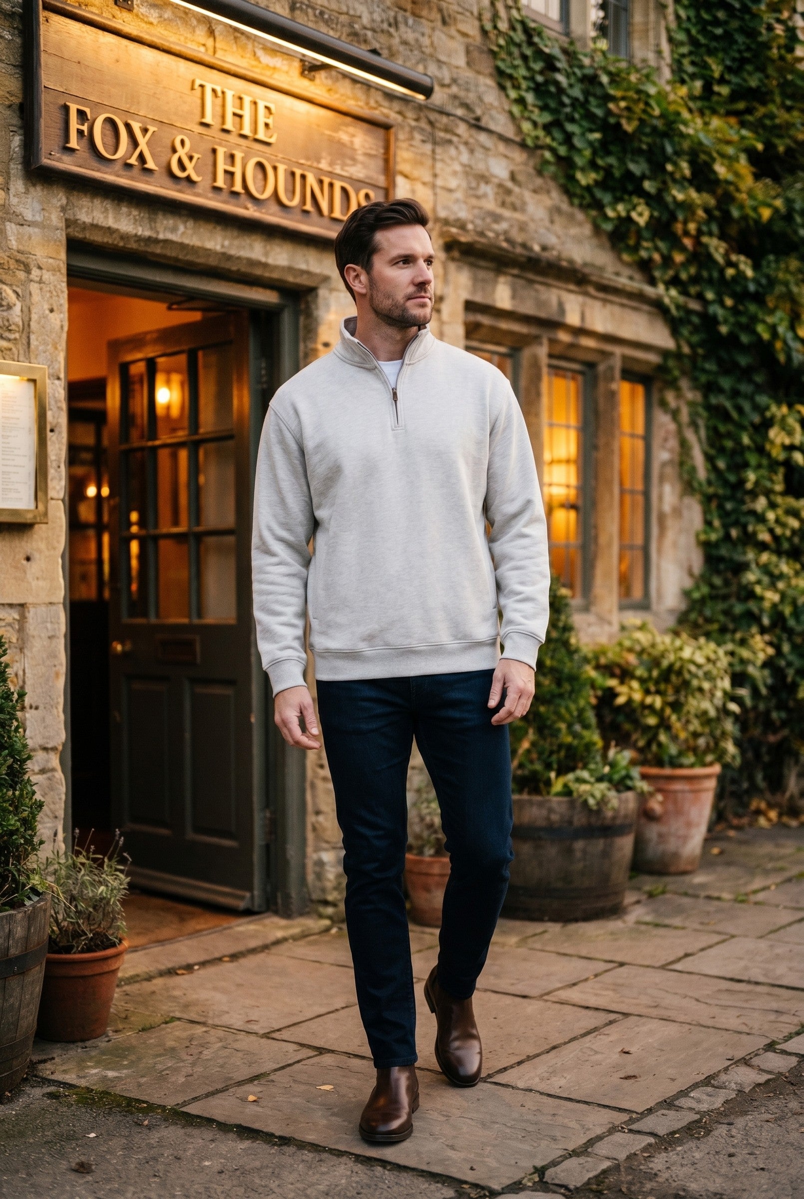 Men's Quarter-Zip Sweatshirt | Blackstone London