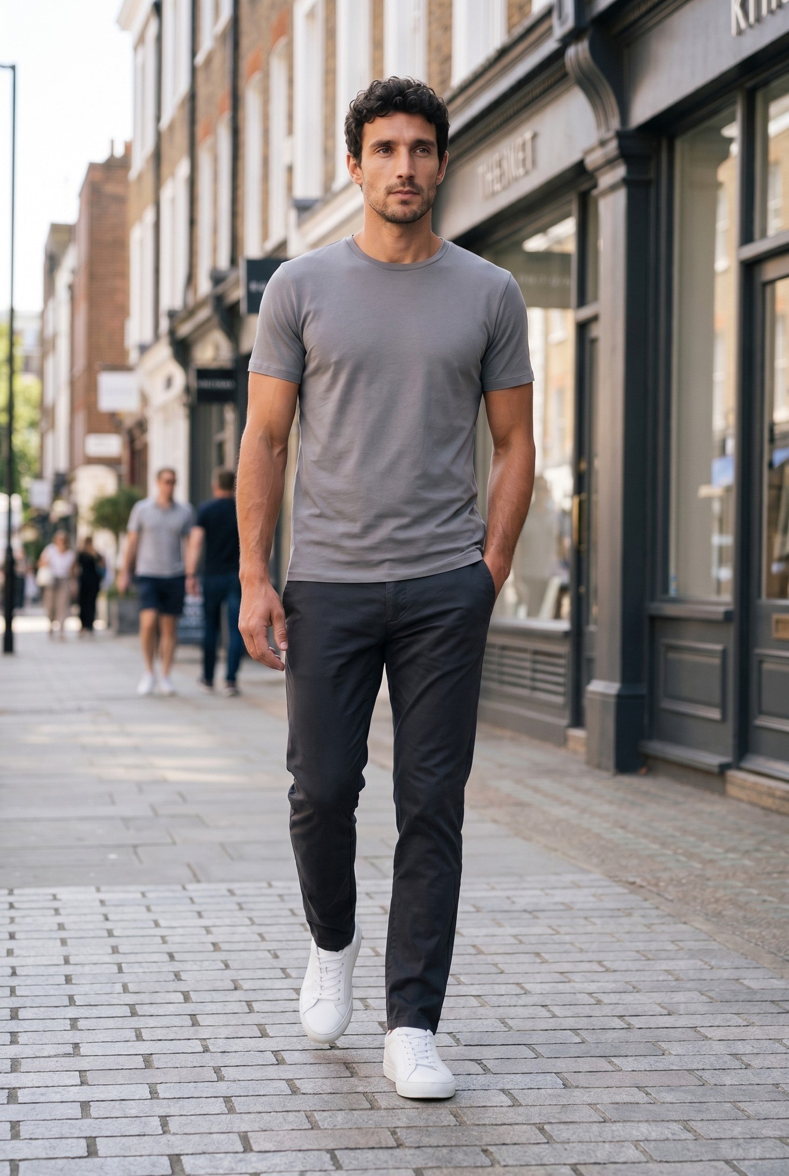 Men's Essential Slim Fit Cotton Stretch T-Shirt | Blackstone London