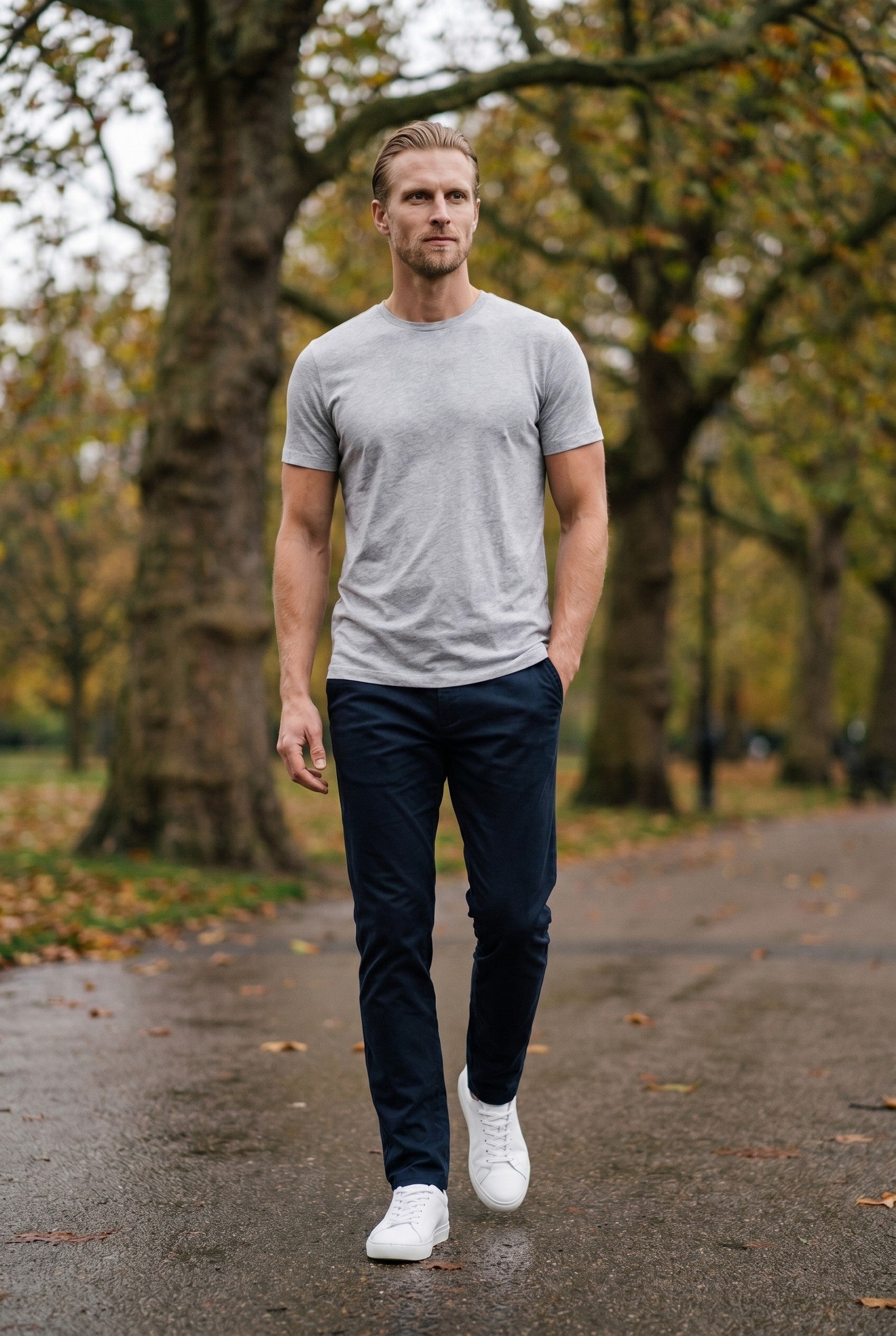 Men's Essential Slim Fit Cotton Stretch T-Shirt | Blackstone London