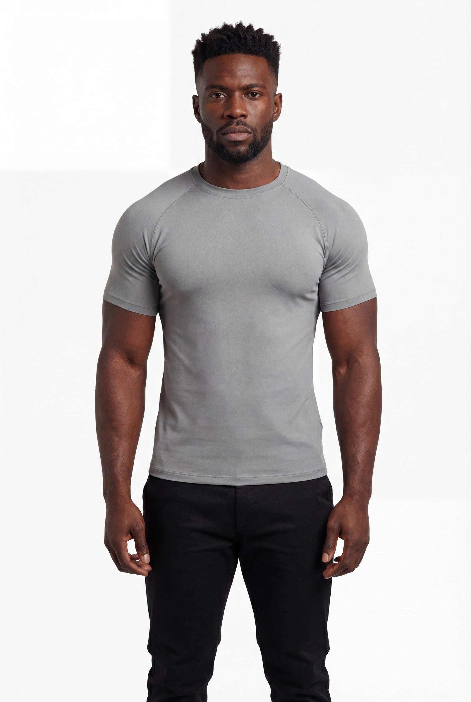 Men's Muscle Fit Crewneck T-Shirt | Blackstone London