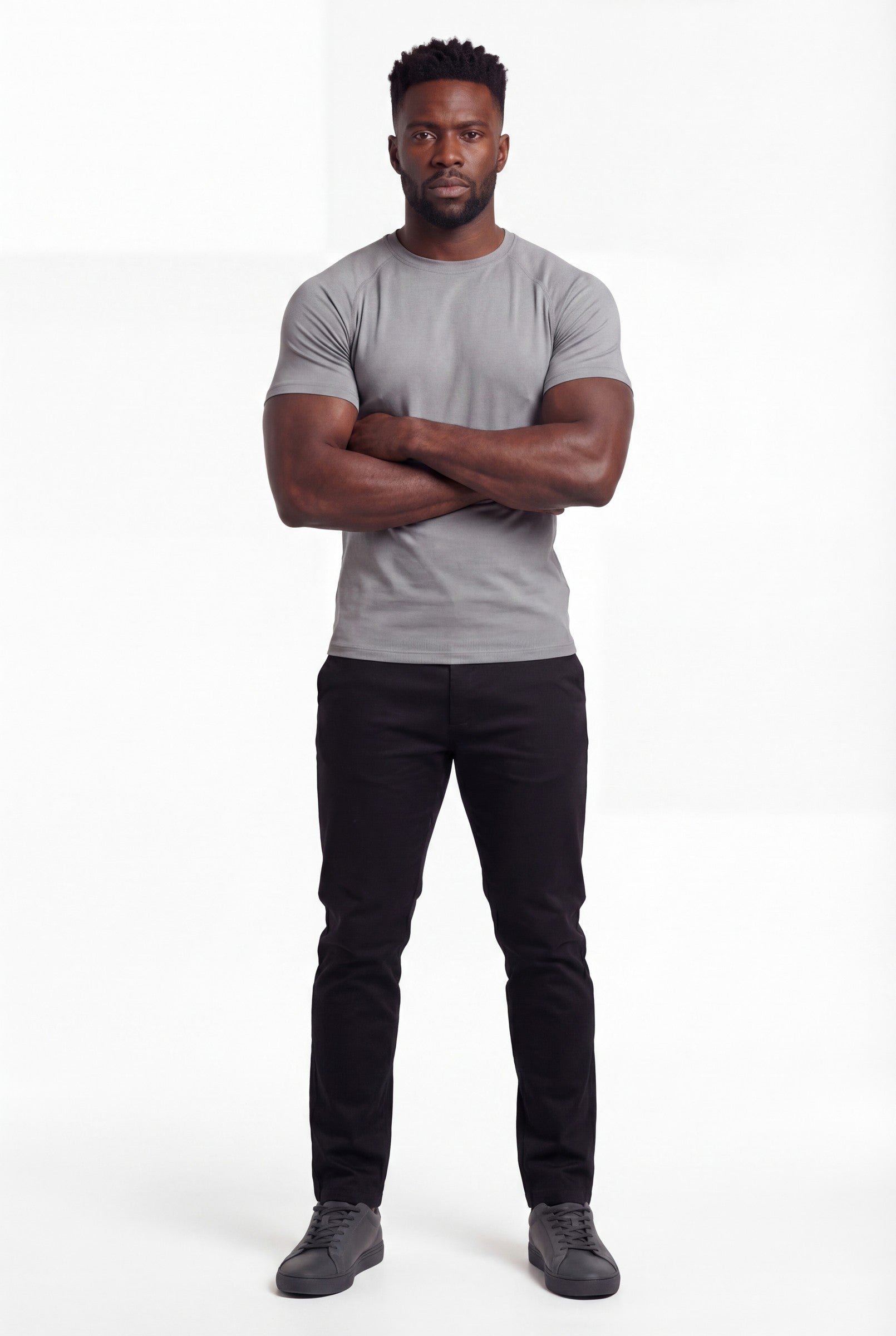 Men's Muscle Fit Crewneck T-Shirt | Blackstone London