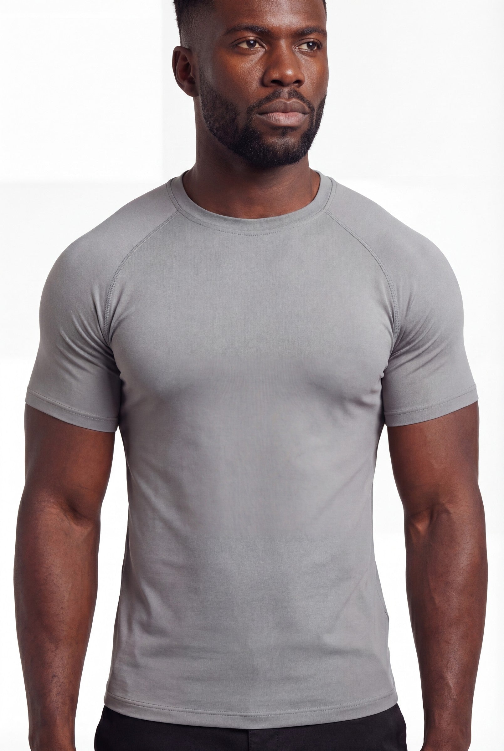 Men's Muscle Fit Crewneck T-Shirt | Blackstone London