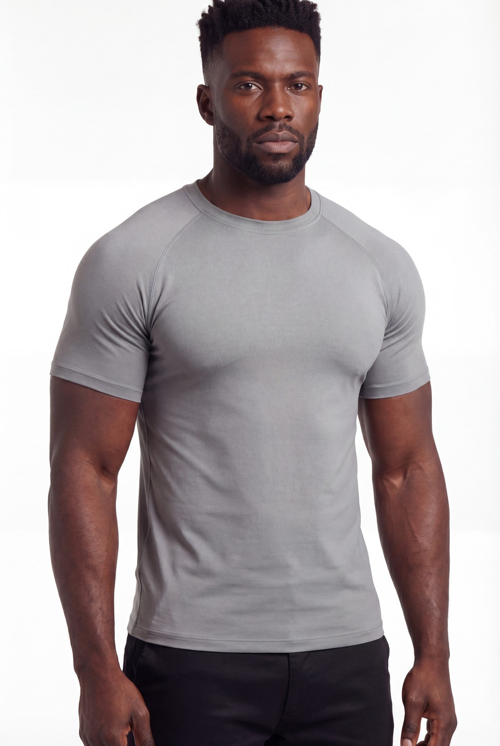 Men's Muscle Fit Crewneck T-Shirt | Blackstone London