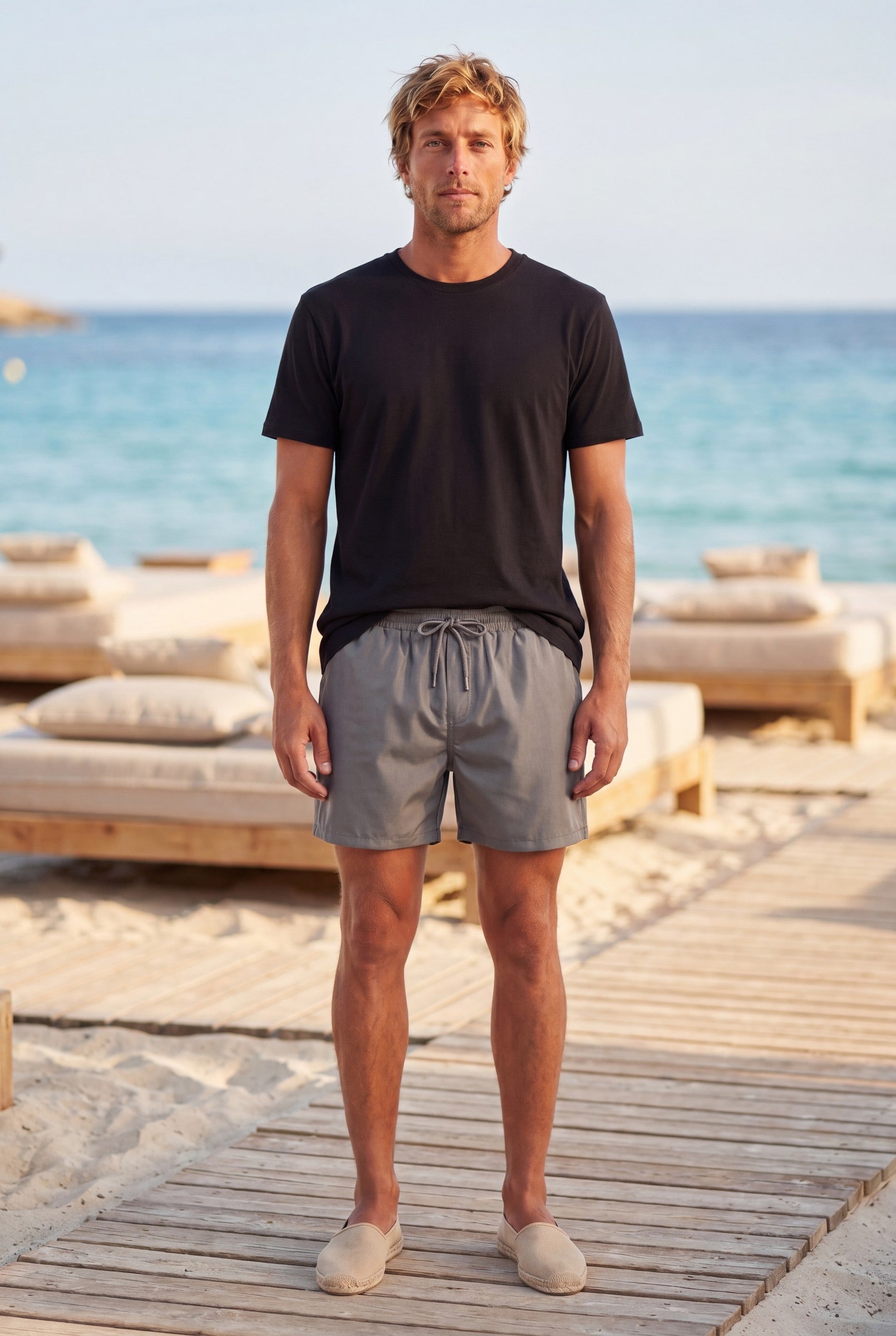 Men's Essential Drawstring Swim Shorts | Blackstone London