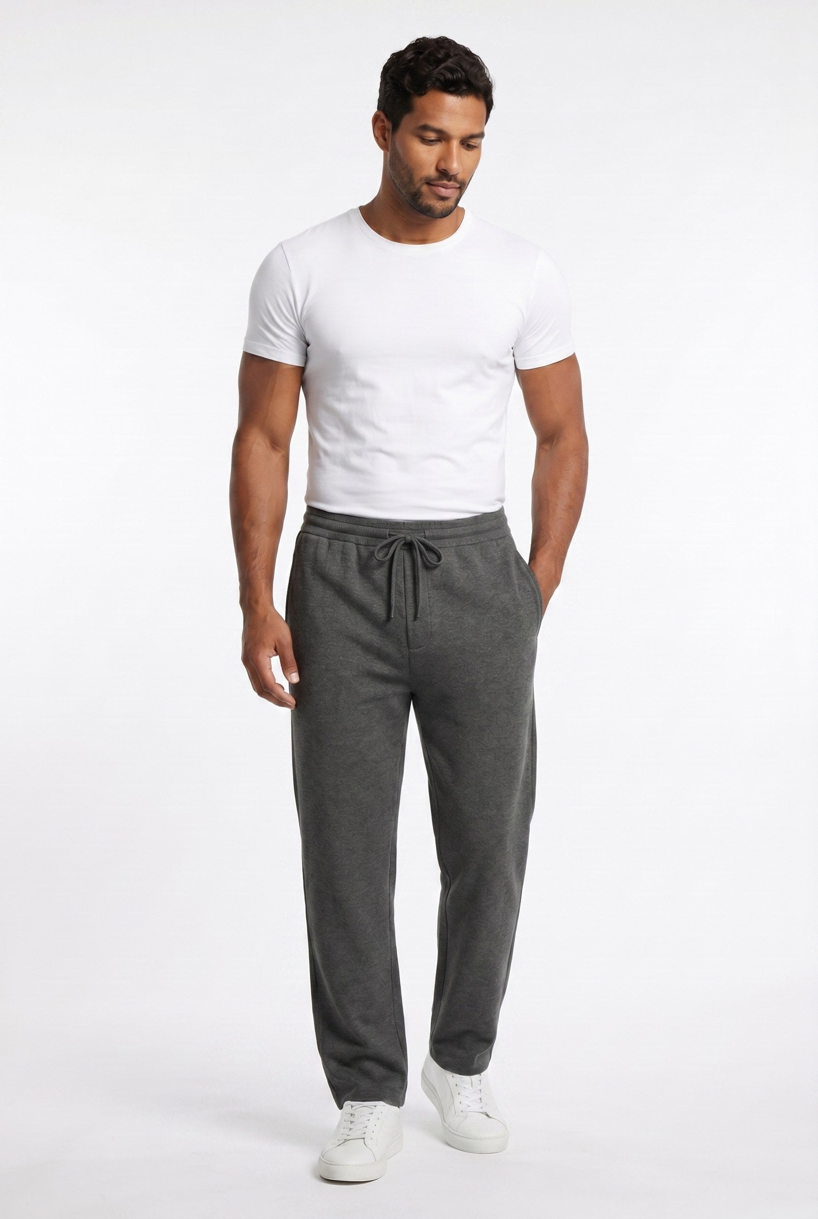 Men's Casual Drawstring Wide Leg Trousers | Blackstone London