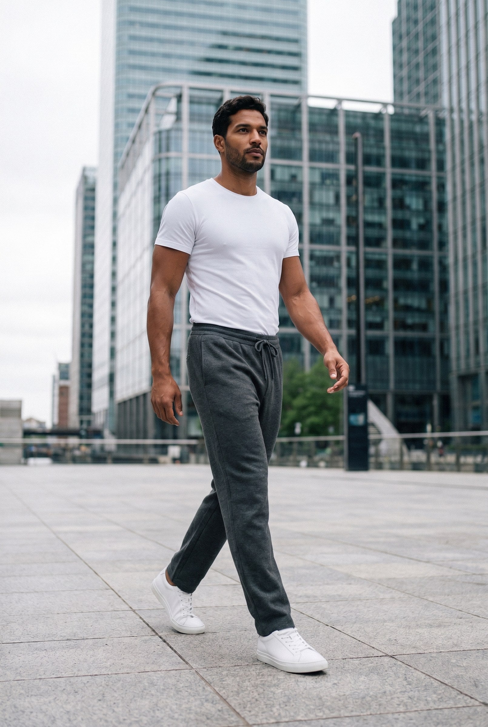 Men's Casual Drawstring Wide Leg Trousers | Blackstone London
