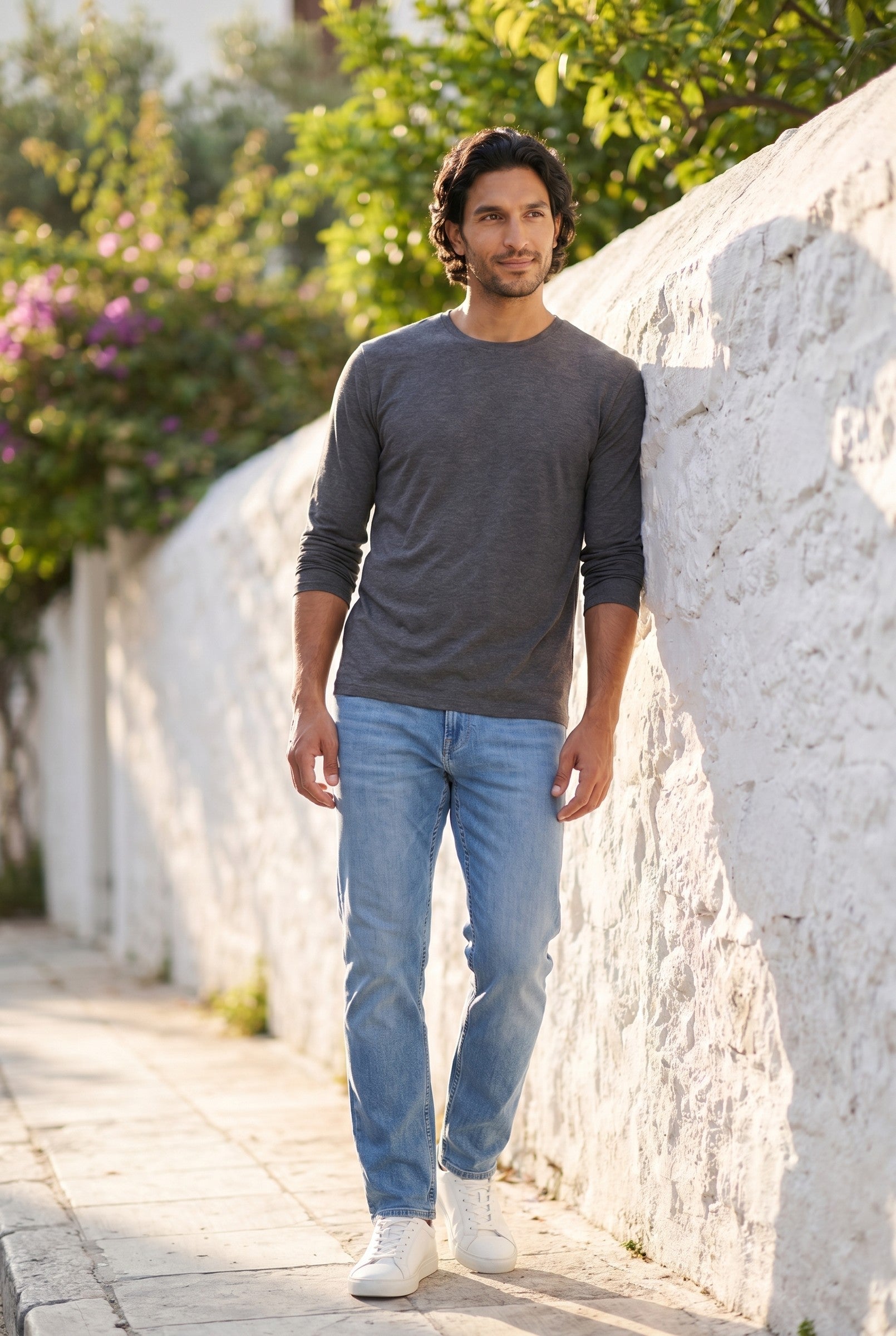 Men's Long-Sleeve Modal T-Shirt | Blackstone London