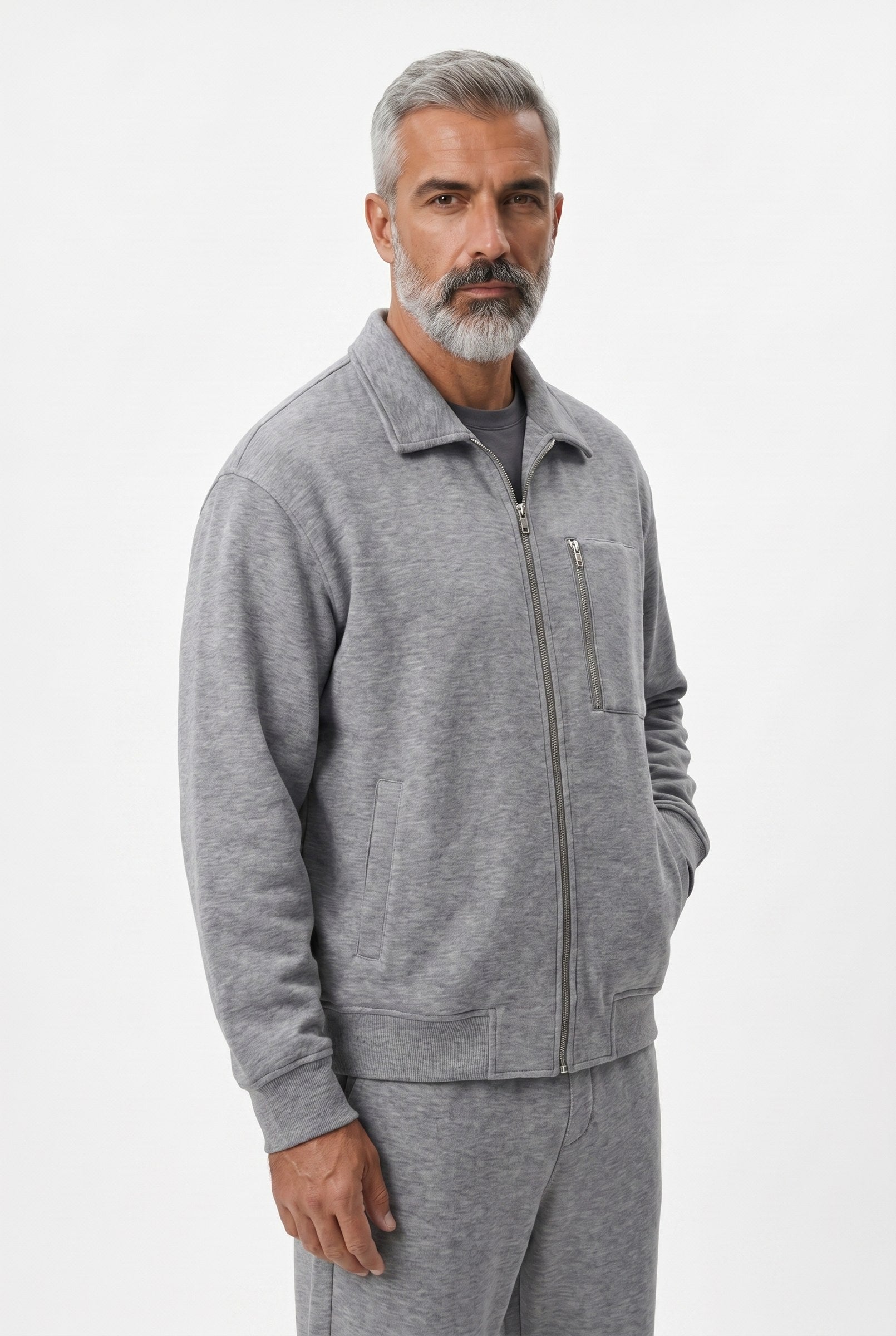 Men's Athleisure Zip Jacket & Joggers 2-Piece Set | Blackstone London