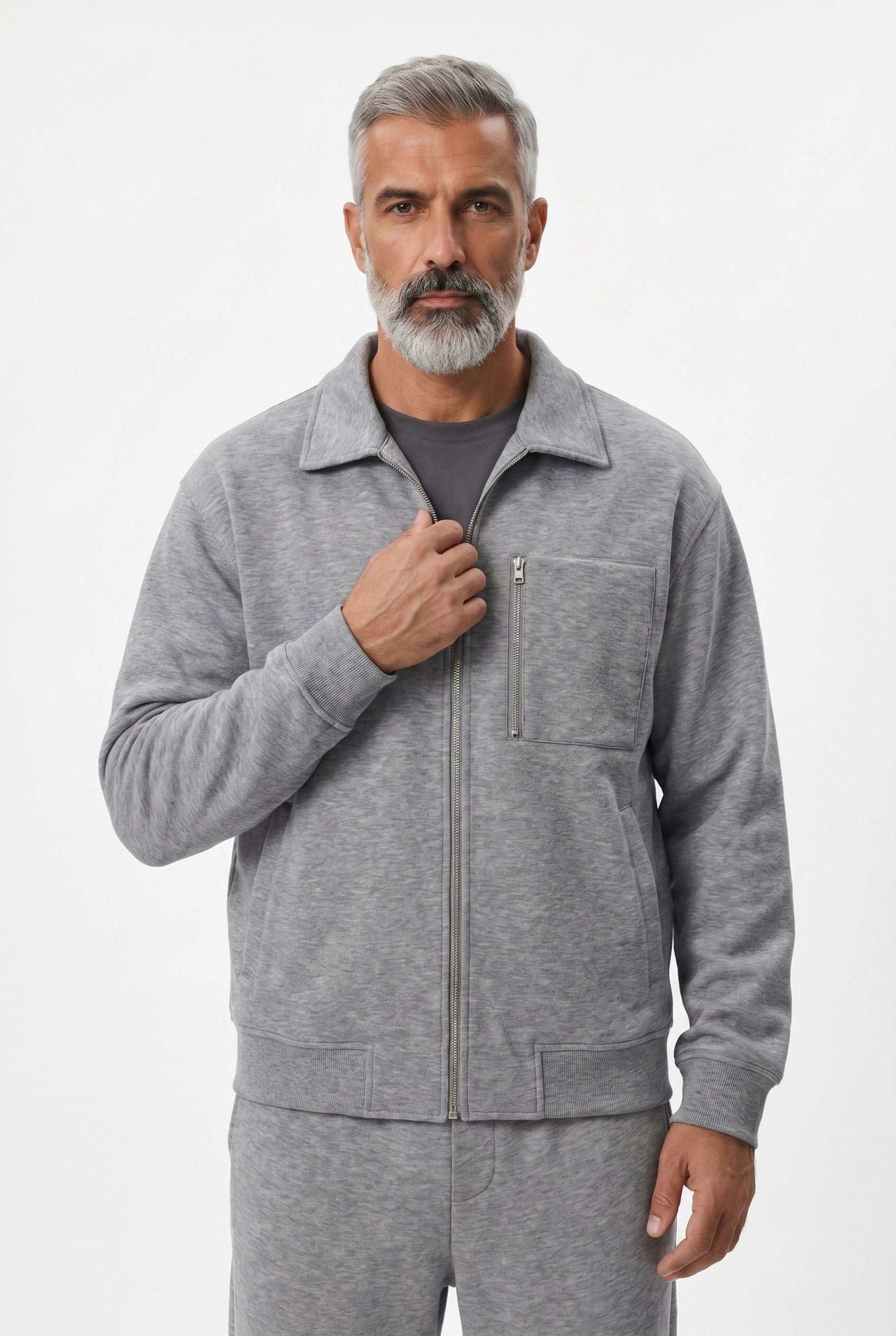 Men's Athleisure Zip Jacket & Joggers 2-Piece Set | Blackstone London