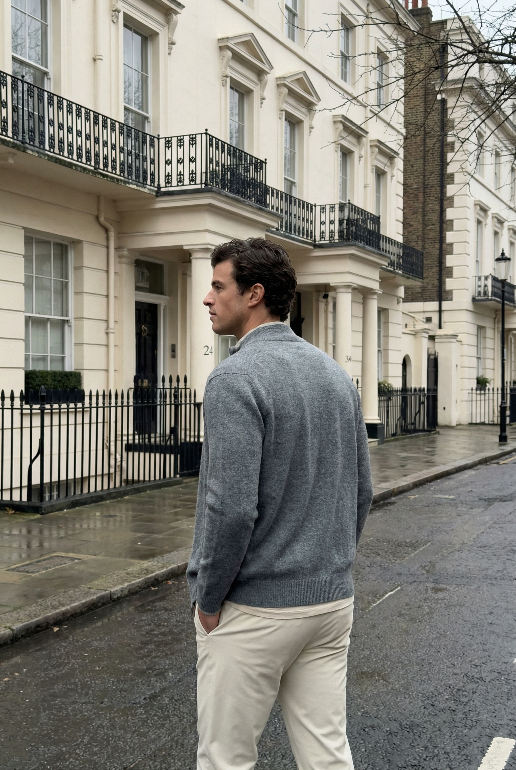 Men's Full Zip Knit Cardigan Jacket | Blackstone London