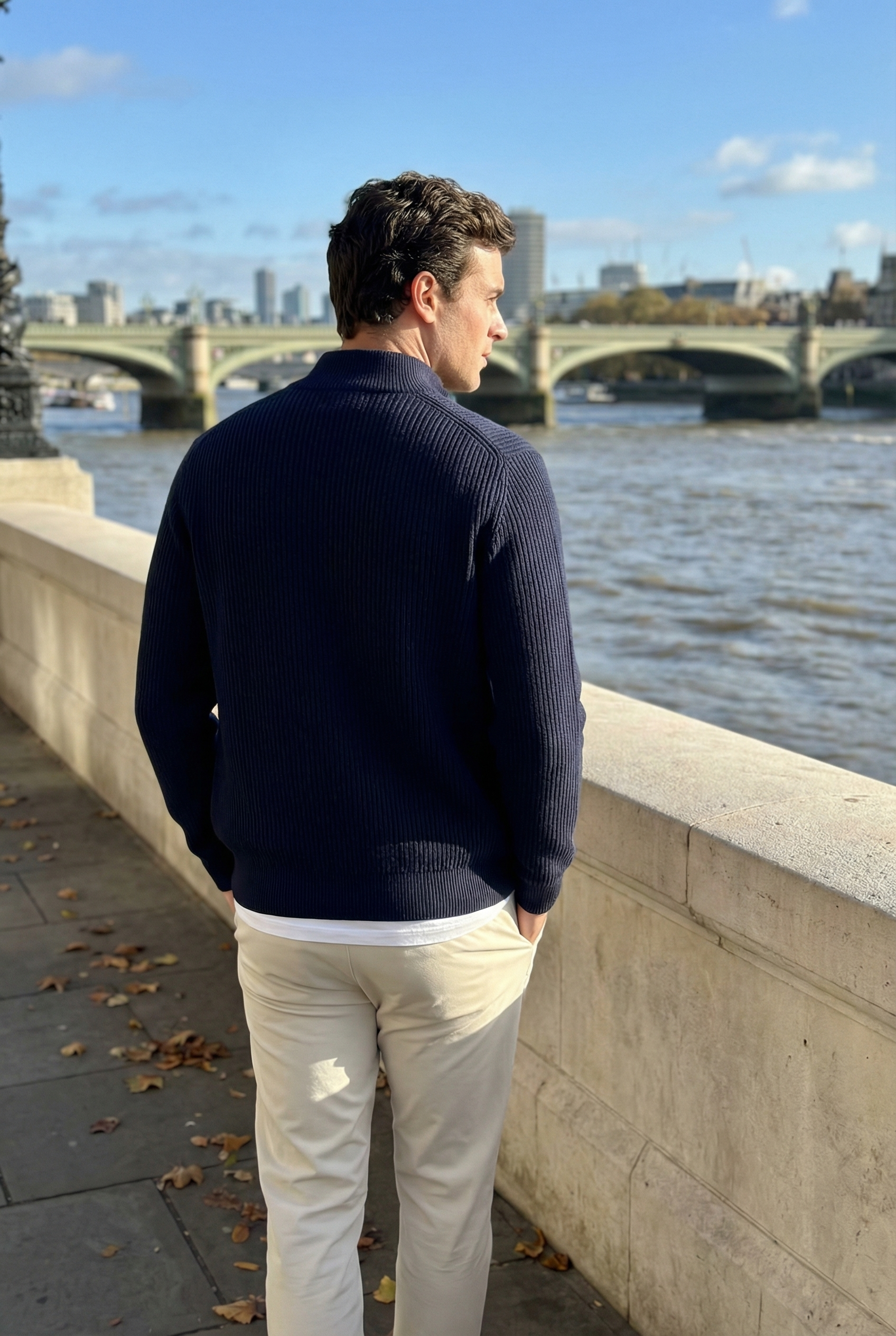 Men's Full Zip Knit Cardigan Jacket | Blackstone London
