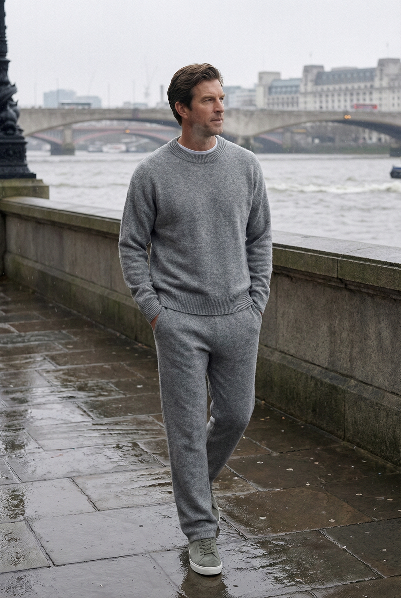 THE DALTON MENS KNIT CREWNECK SWEATER