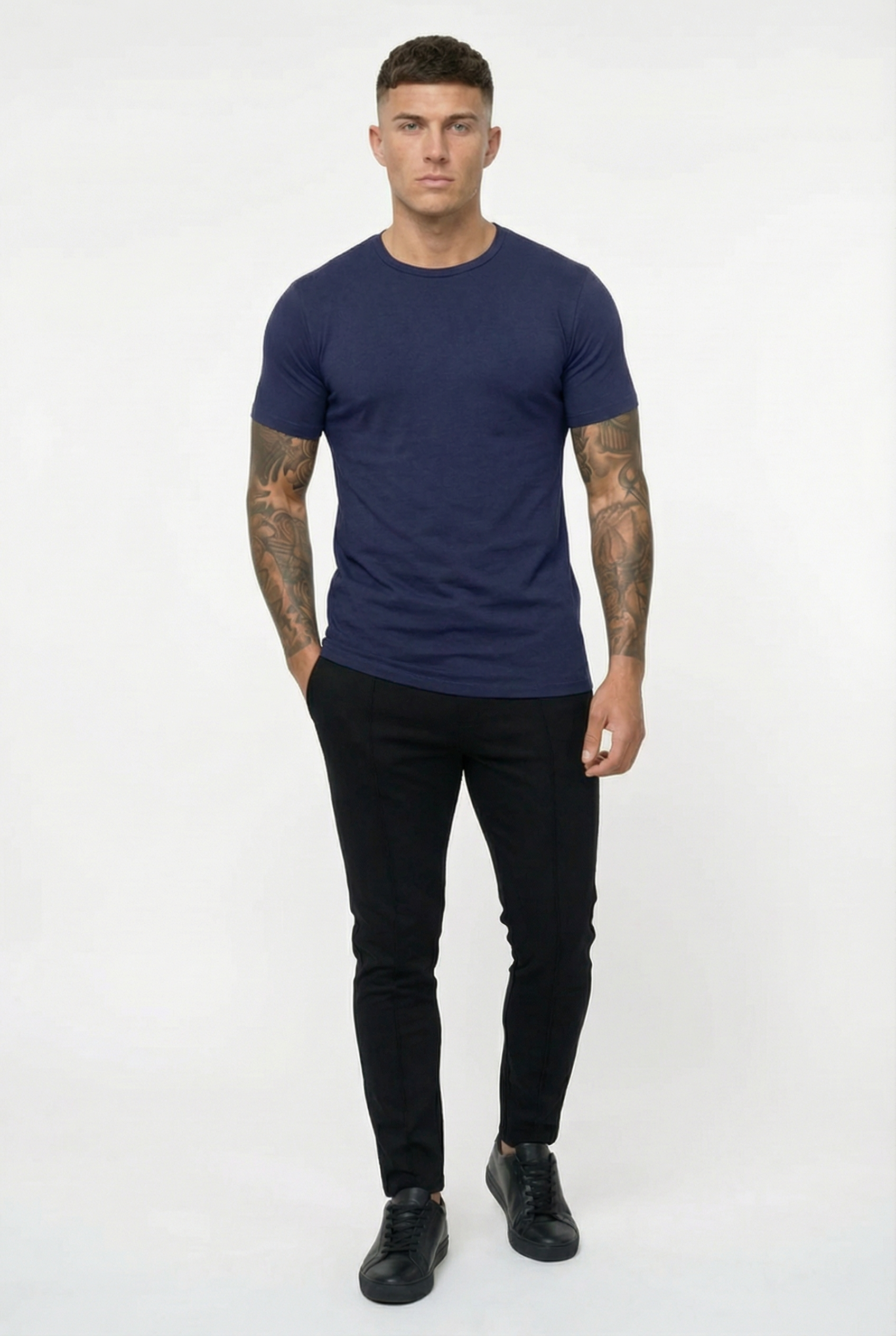 Men's Essential Slim Fit Crewneck T-Shirt | Blackstone London