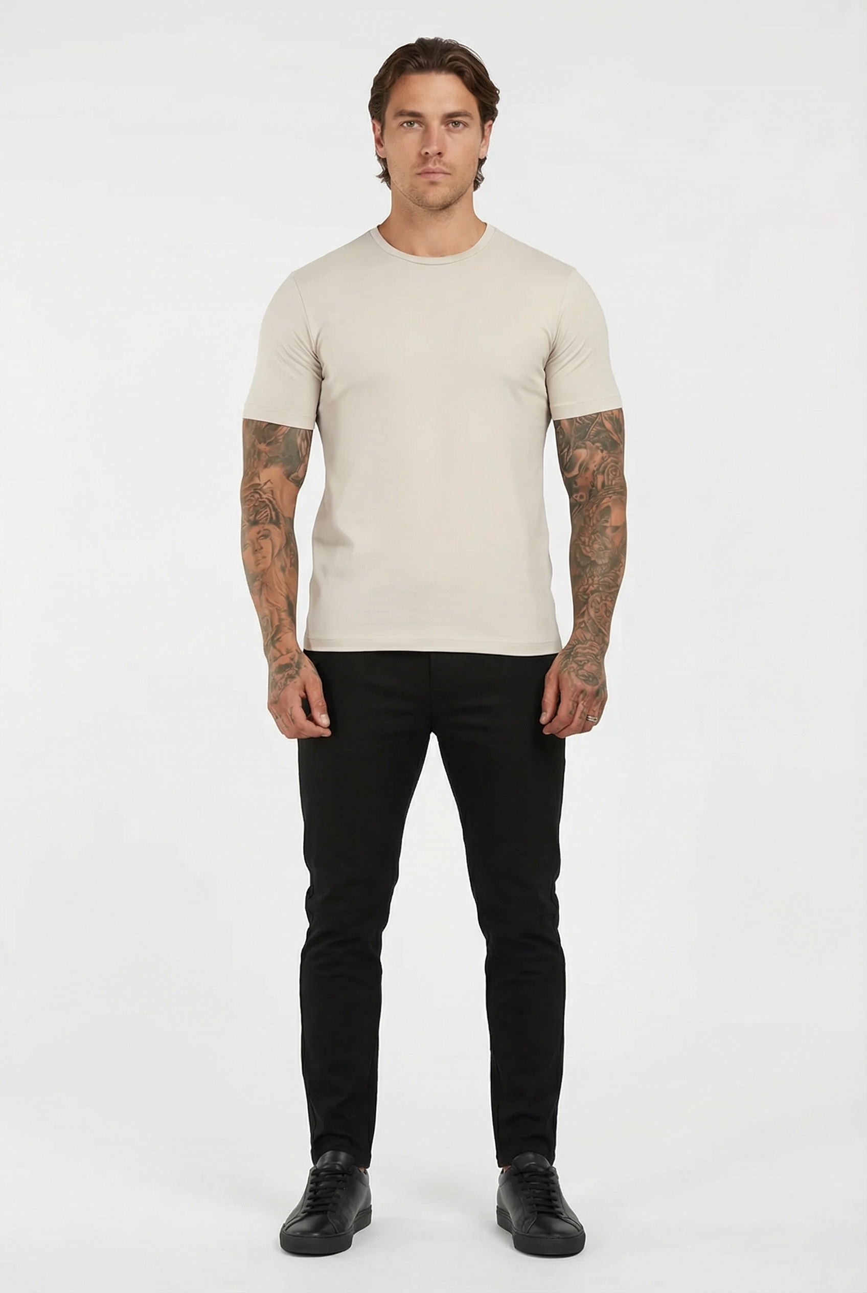 Men's Essential Slim Fit Crewneck T-Shirt | Blackstone London