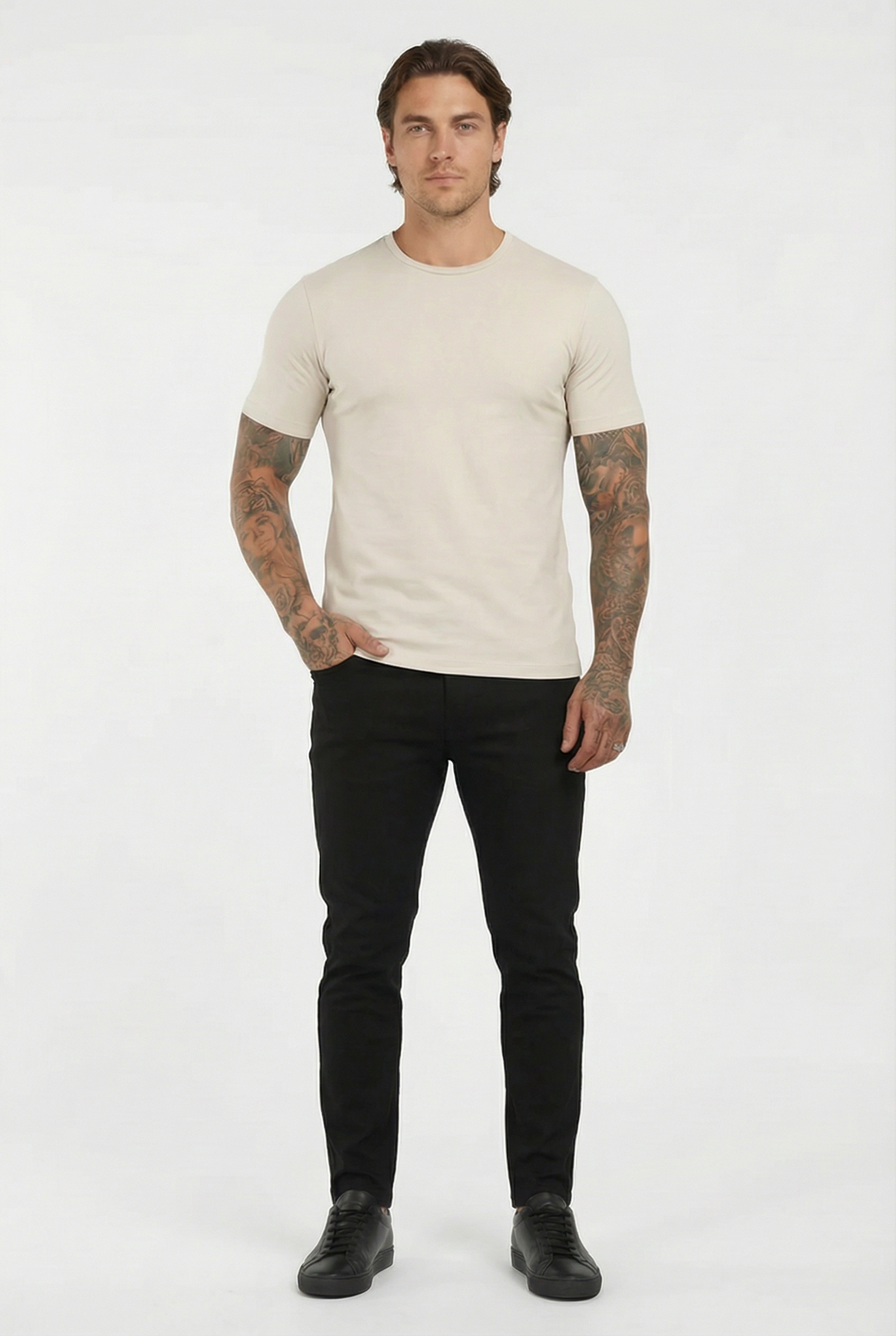 Men's Essential Slim Fit Crewneck T-Shirt | Blackstone London