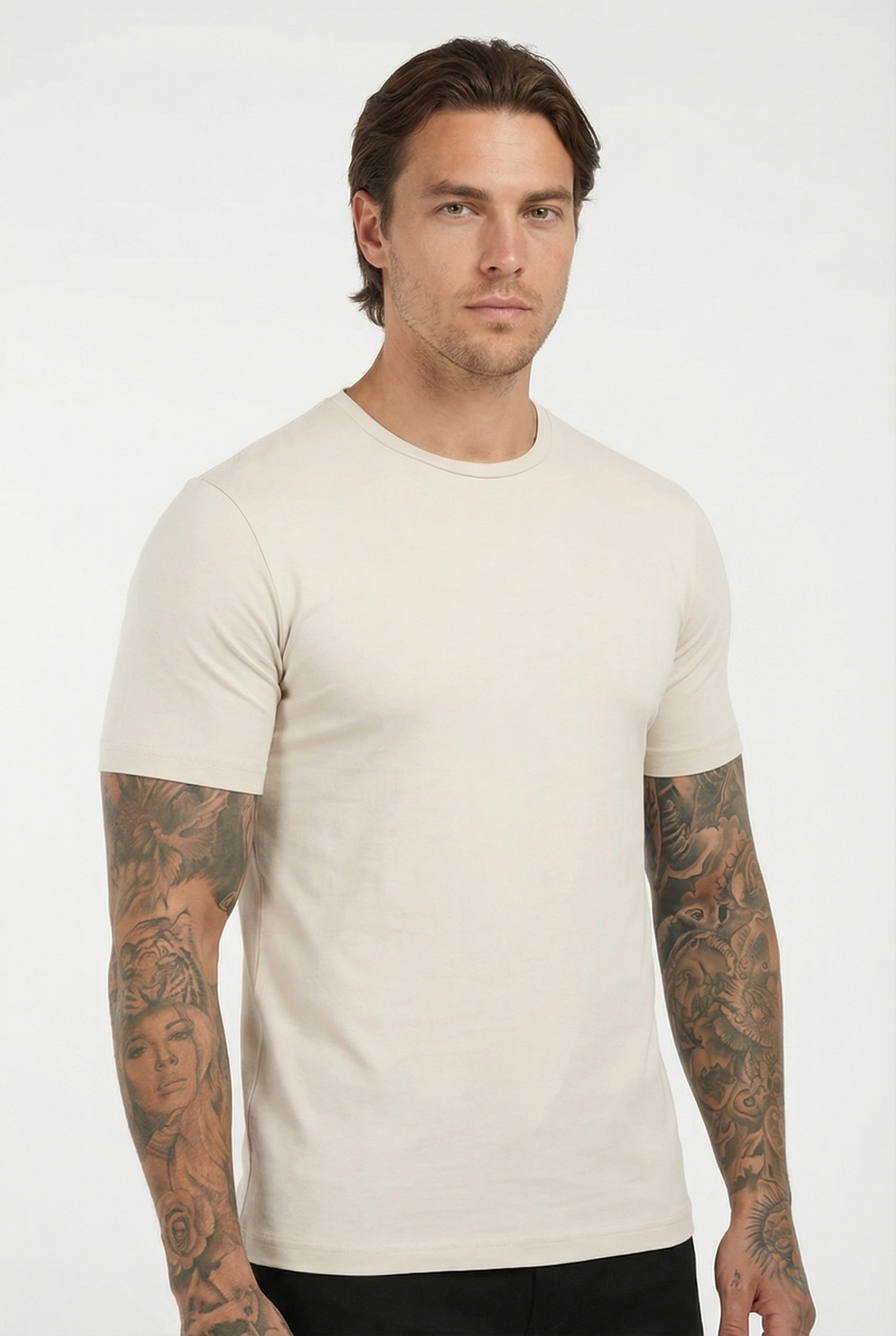 Men's Essential Slim Fit Crewneck T-Shirt | Blackstone London