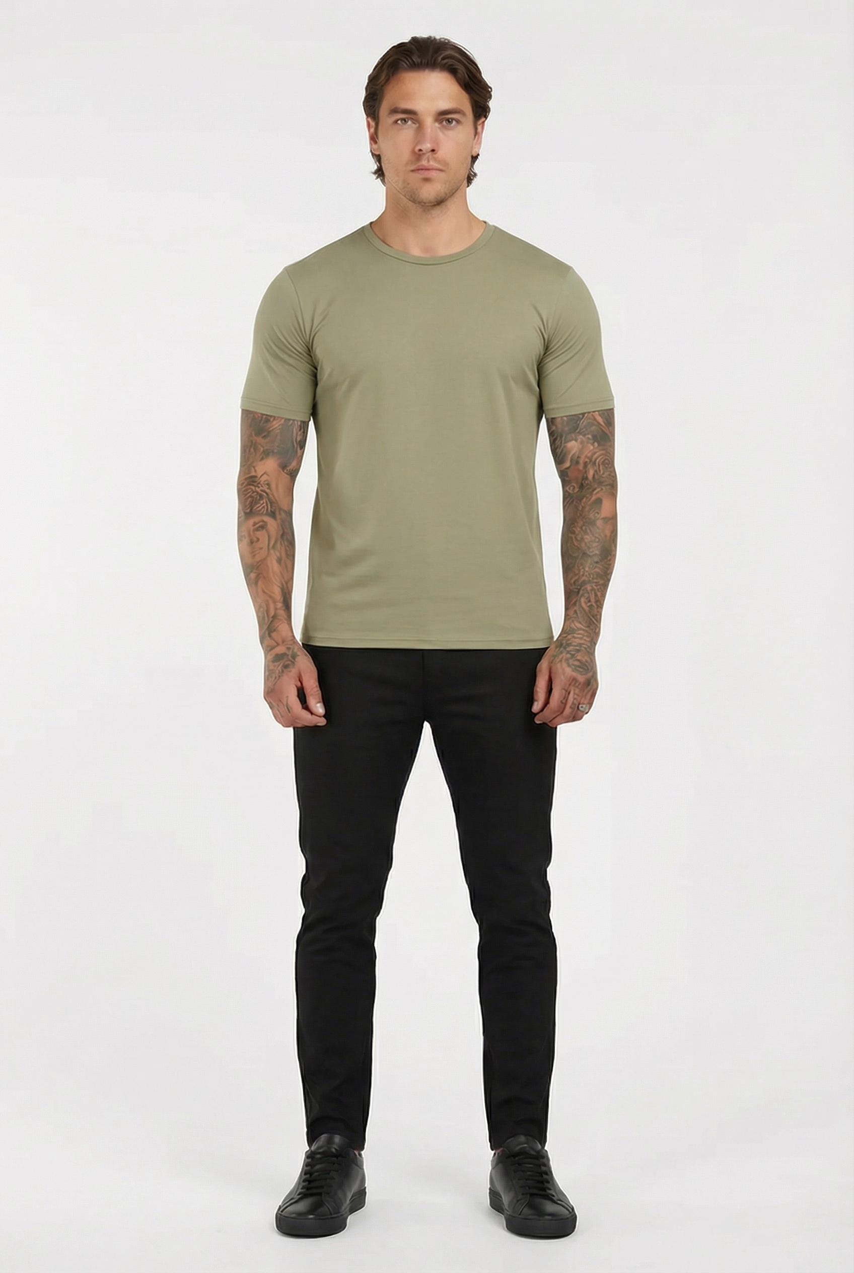 Men's Essential Slim Fit Crewneck T-Shirt | Blackstone London
