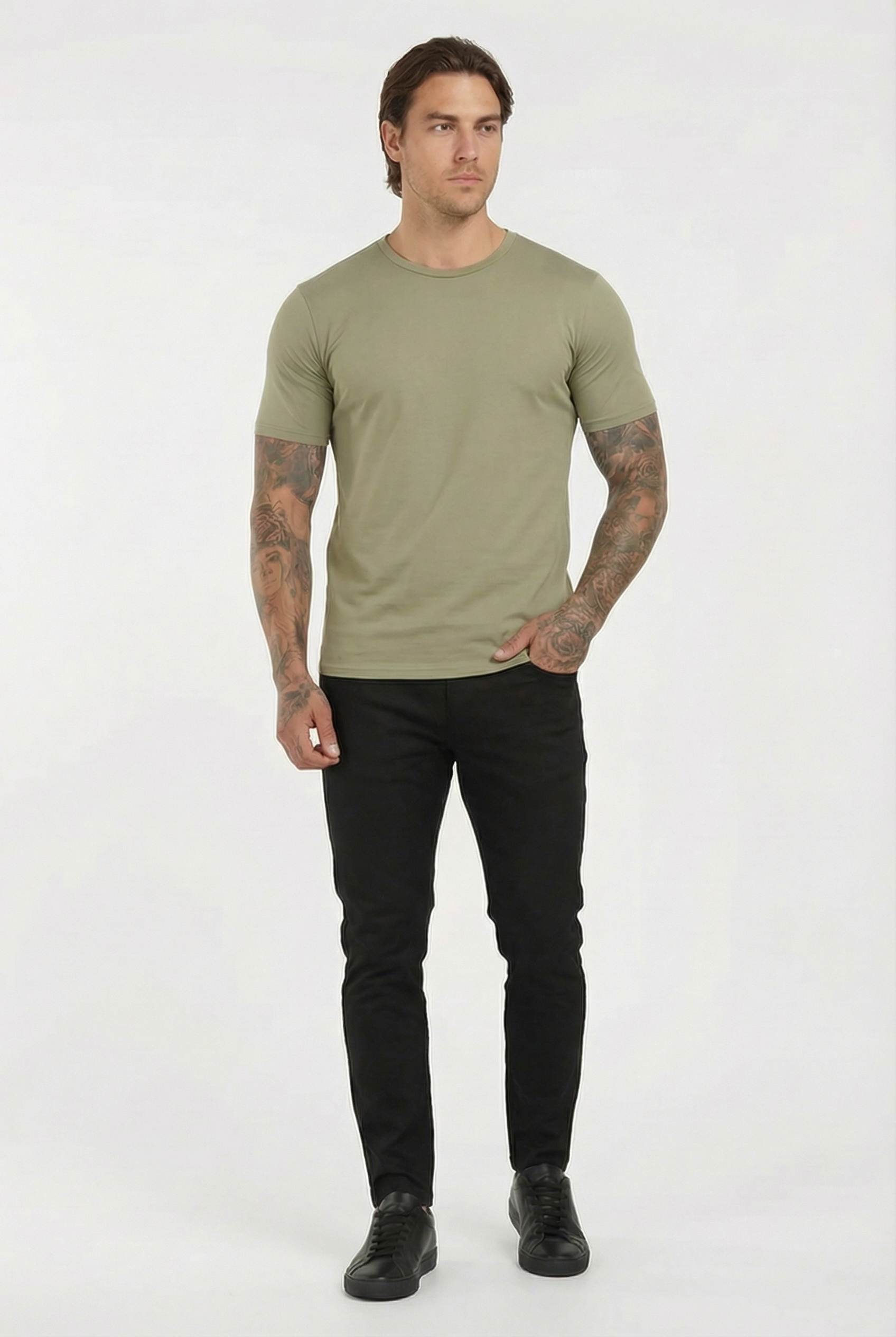 Men's Essential Slim Fit Crewneck T-Shirt | Blackstone London