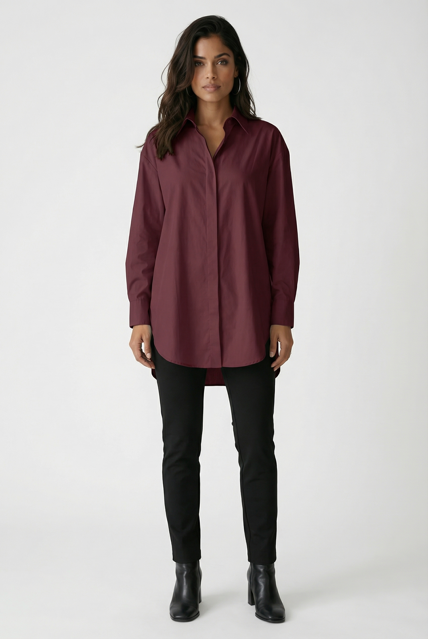 THE WHITEHALL OVERSIZED COTTON BUTTON-DOWN SHIRT