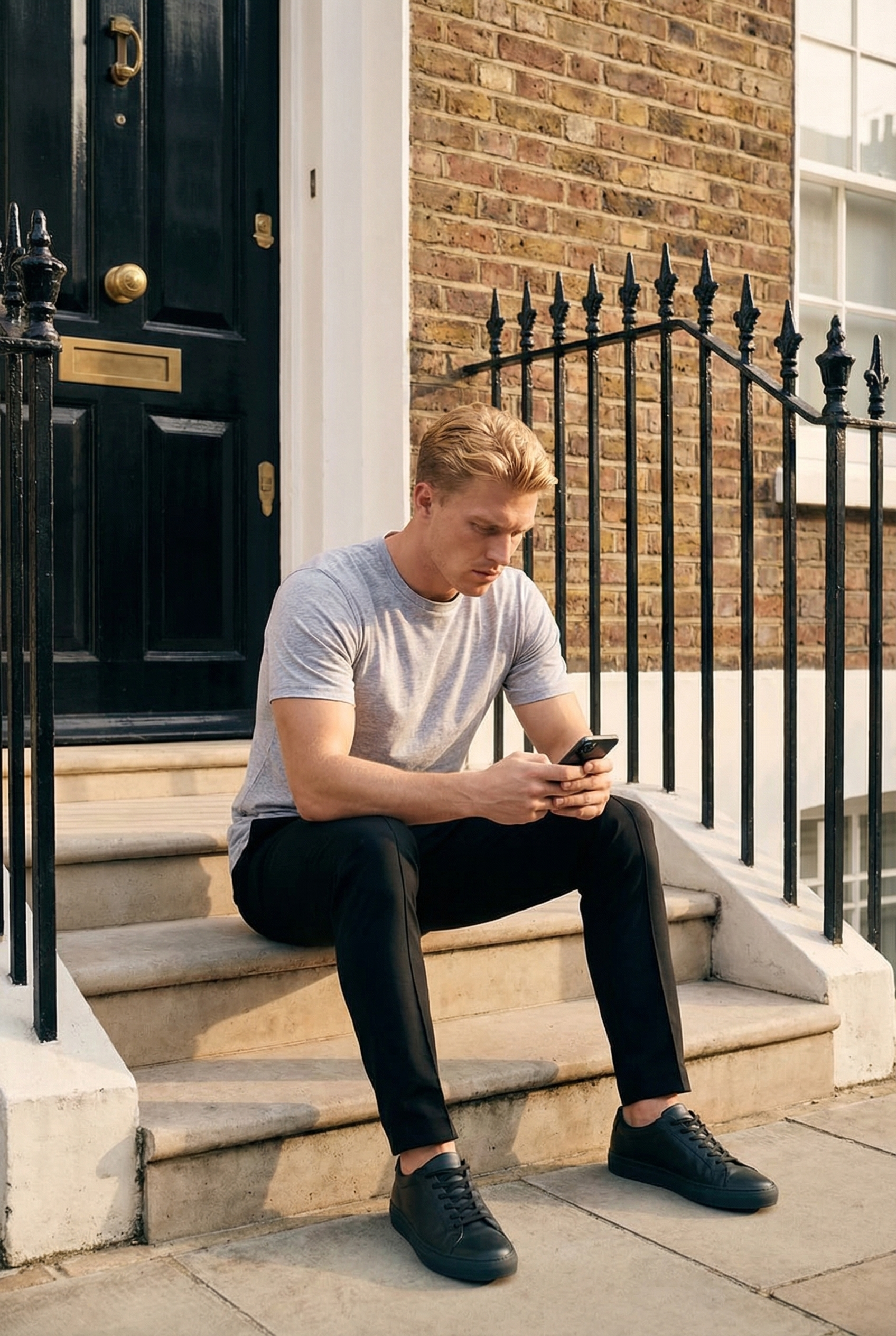 Men's Essential Slim Fit Crewneck T-Shirt | Blackstone London