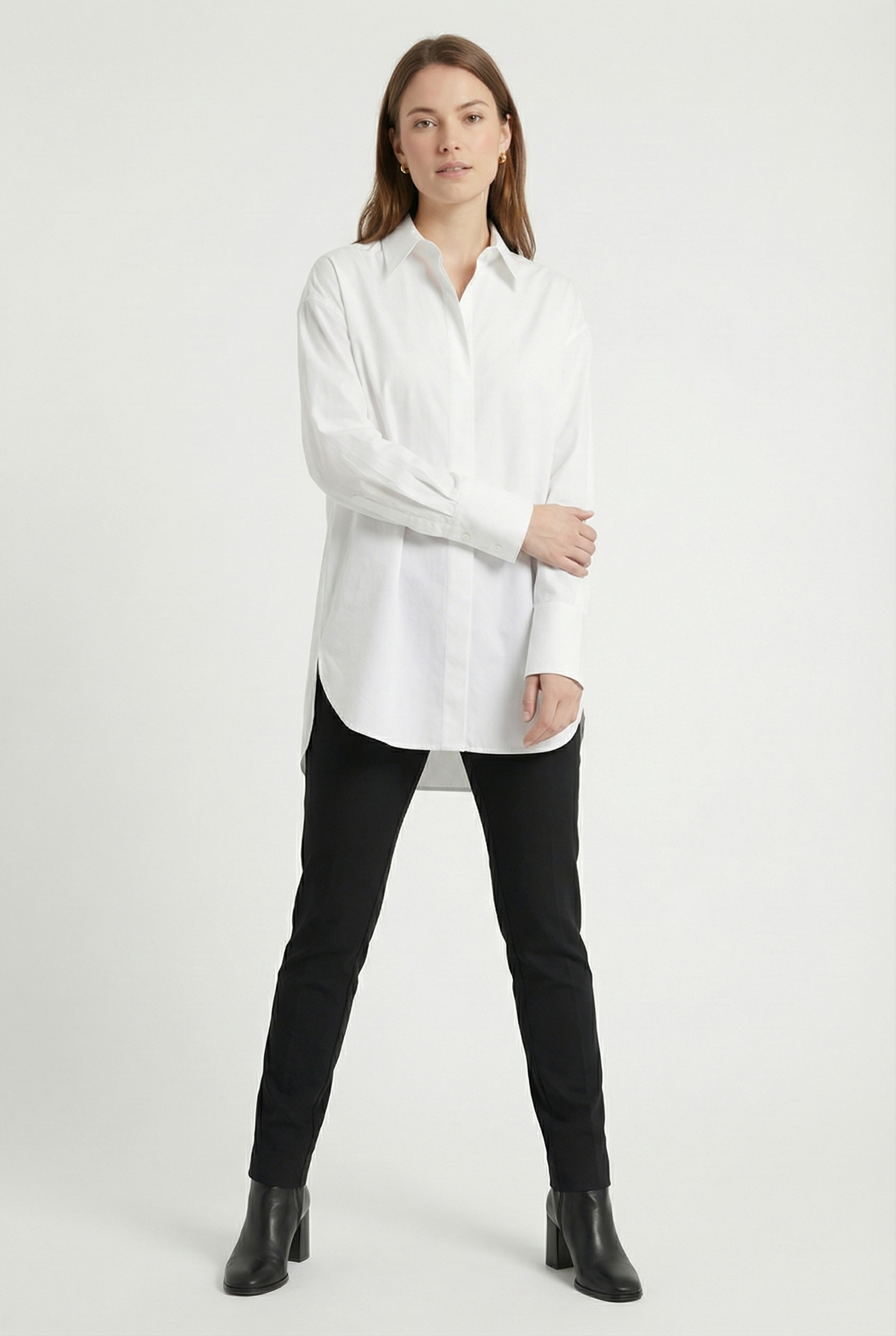 THE WHITEHALL OVERSIZED COTTON BUTTON-DOWN SHIRT