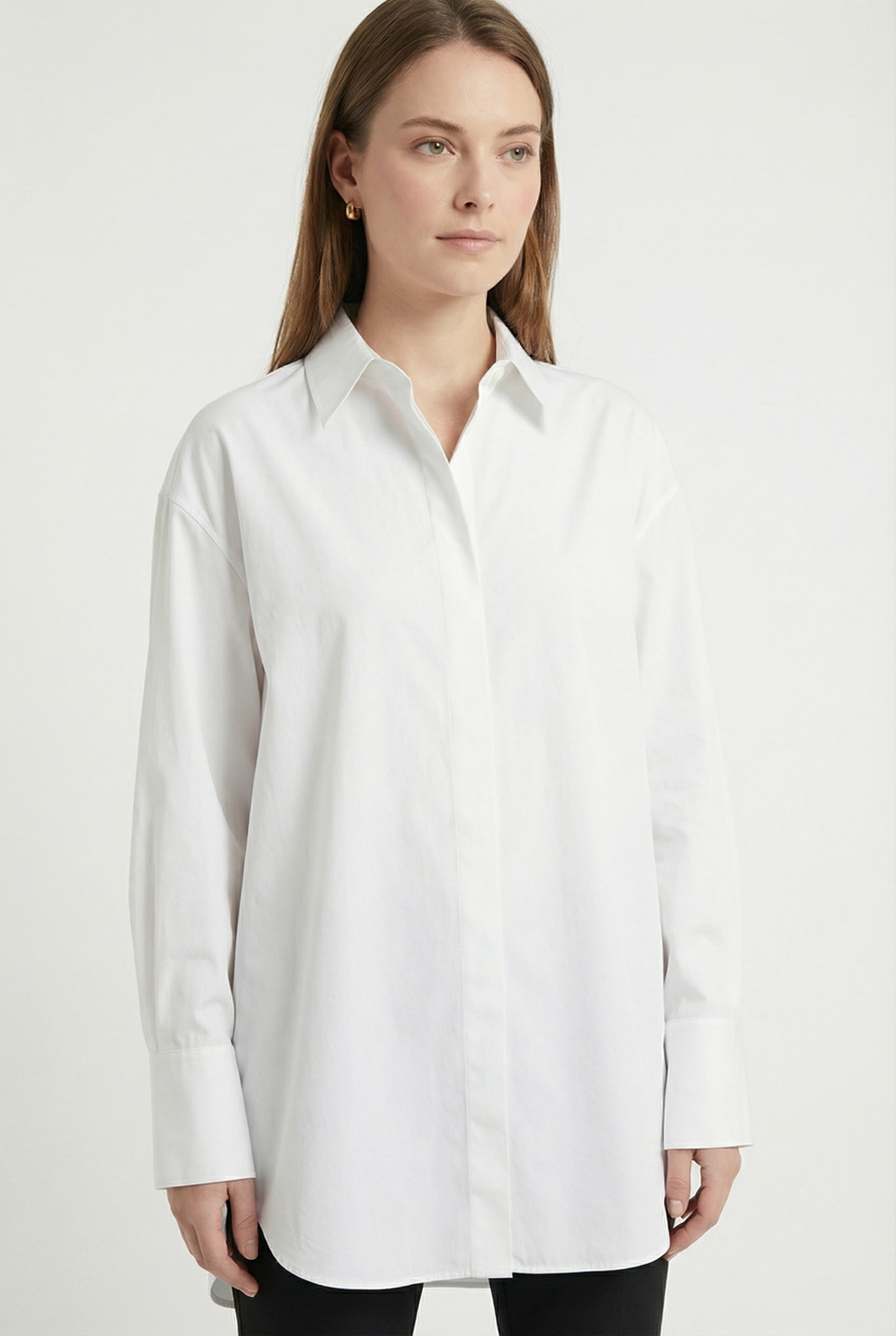 THE WHITEHALL OVERSIZED COTTON BUTTON-DOWN SHIRT