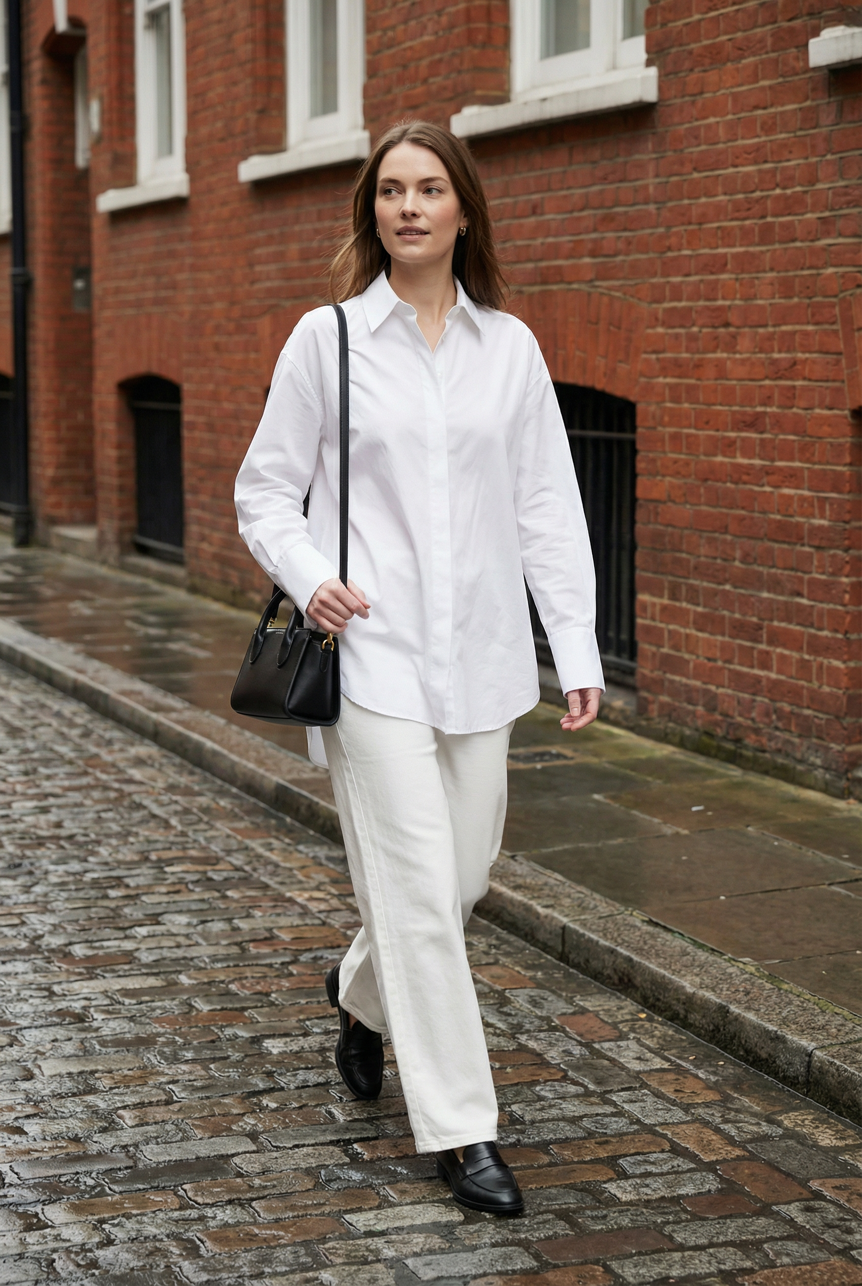 THE WHITEHALL OVERSIZED COTTON BUTTON-DOWN SHIRT