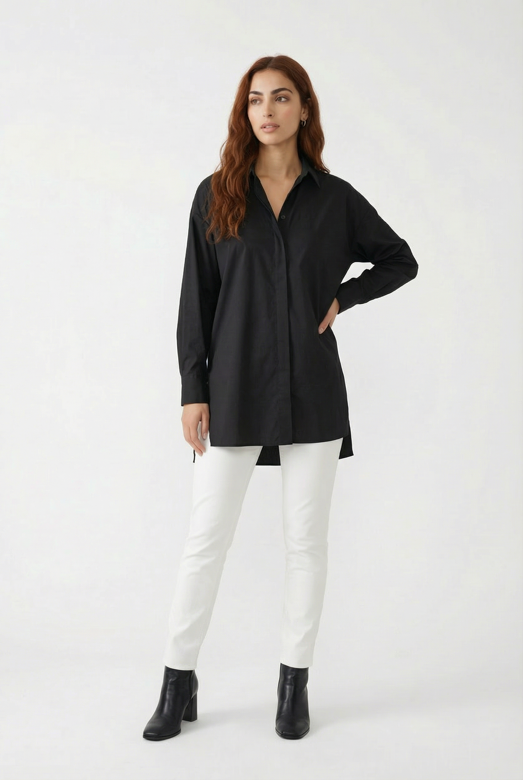 THE WHITEHALL OVERSIZED COTTON BUTTON-DOWN SHIRT