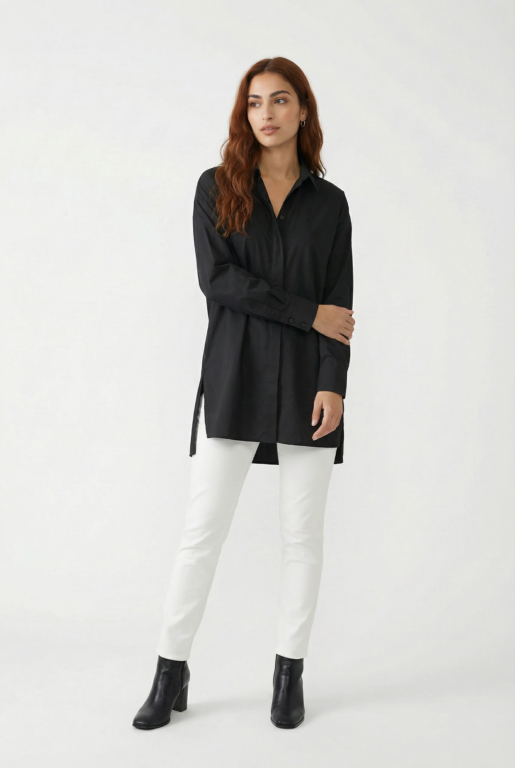 THE WHITEHALL OVERSIZED COTTON BUTTON-DOWN SHIRT