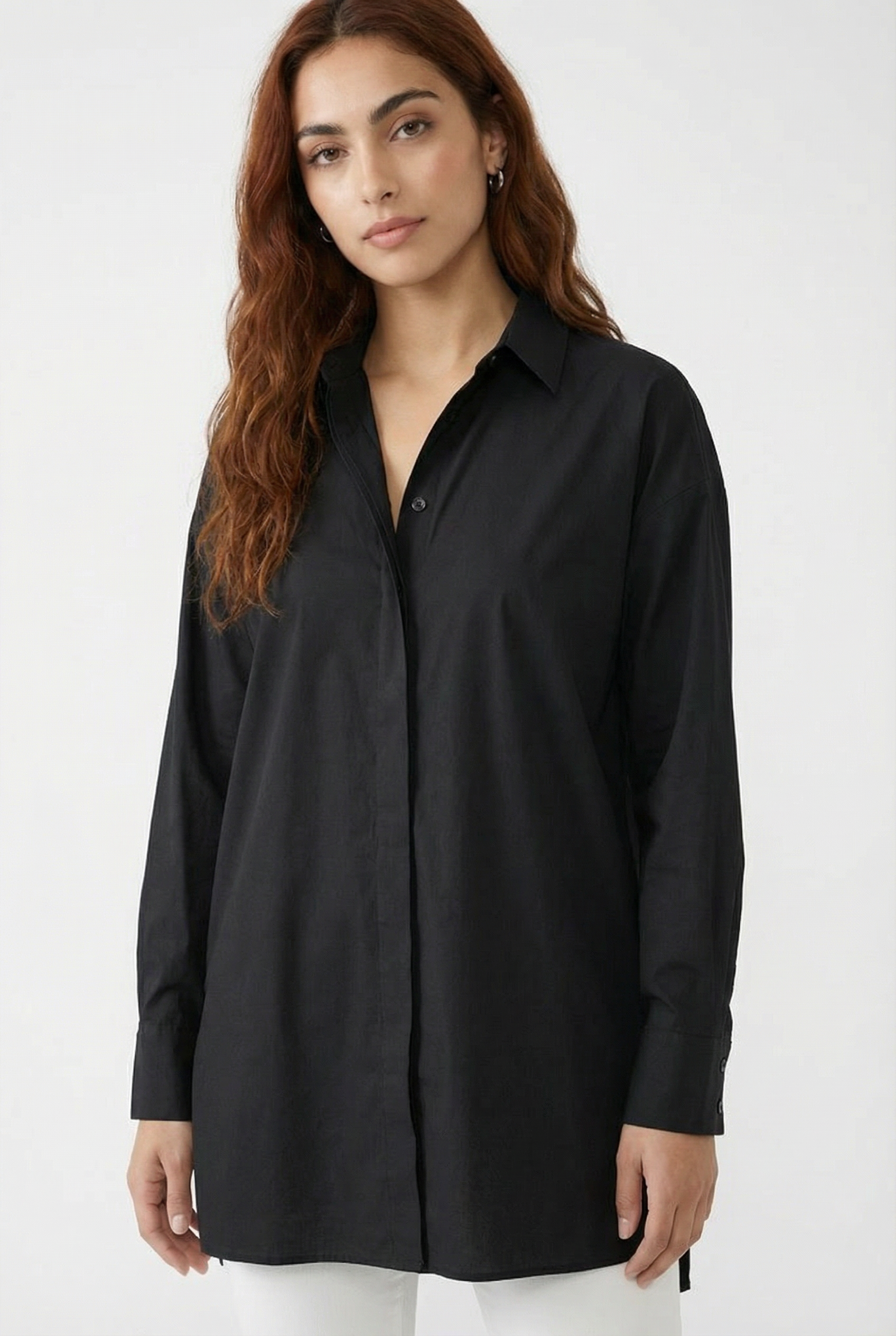 THE WHITEHALL OVERSIZED COTTON BUTTON-DOWN SHIRT