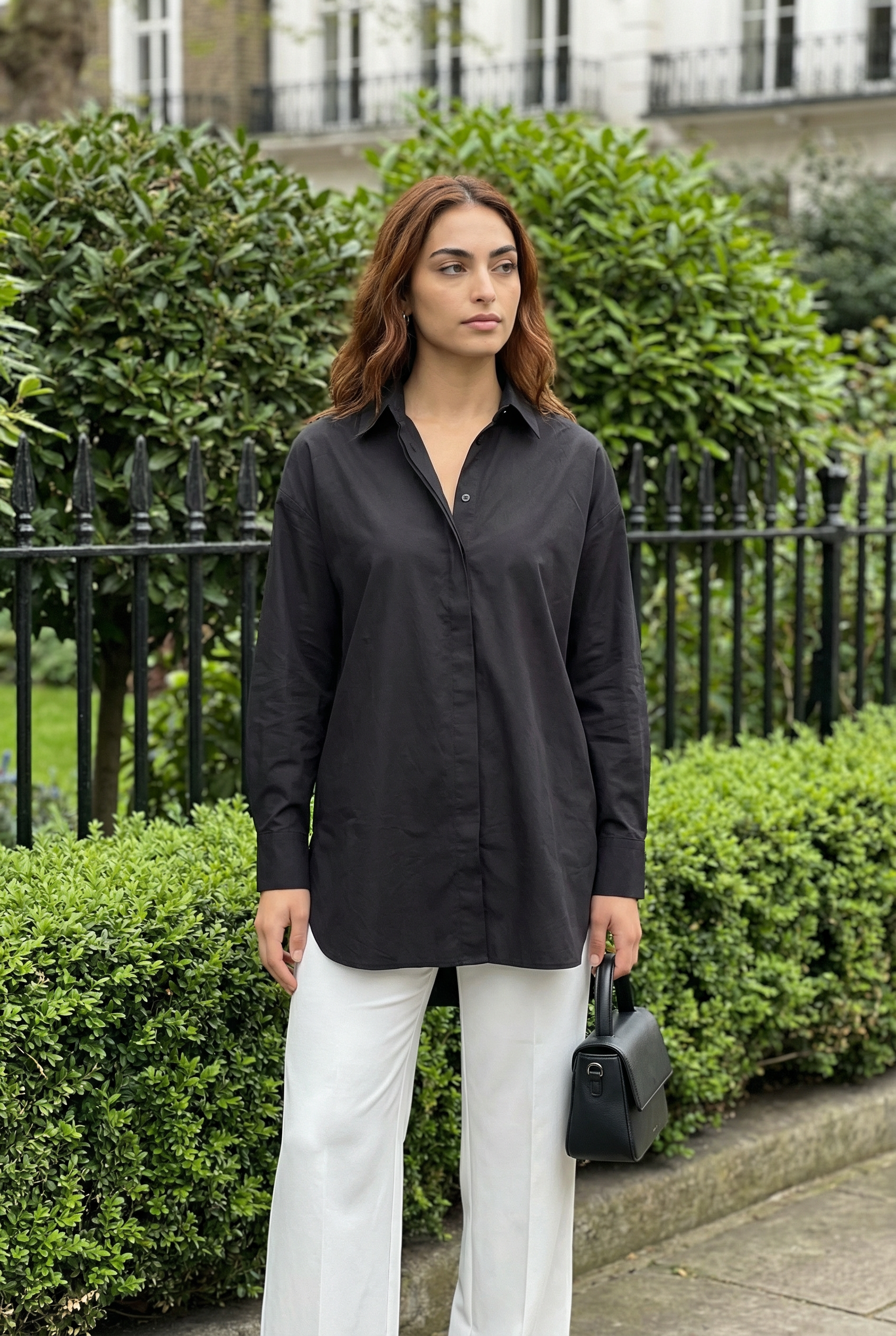THE WHITEHALL OVERSIZED COTTON BUTTON-DOWN SHIRT