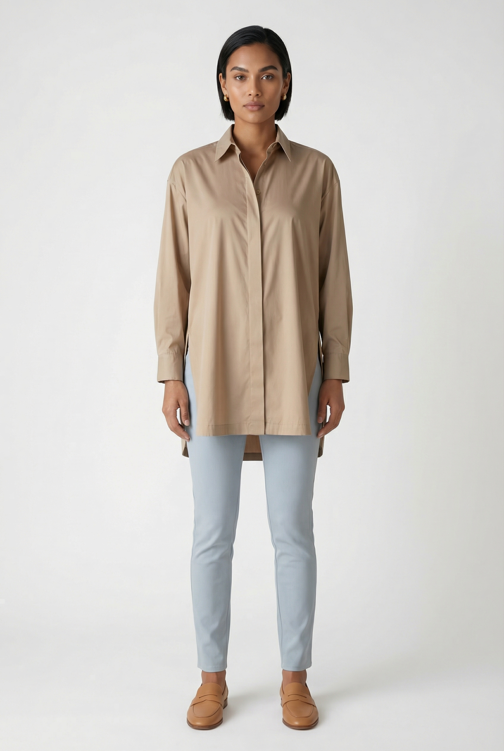 THE WHITEHALL OVERSIZED COTTON BUTTON-DOWN SHIRT
