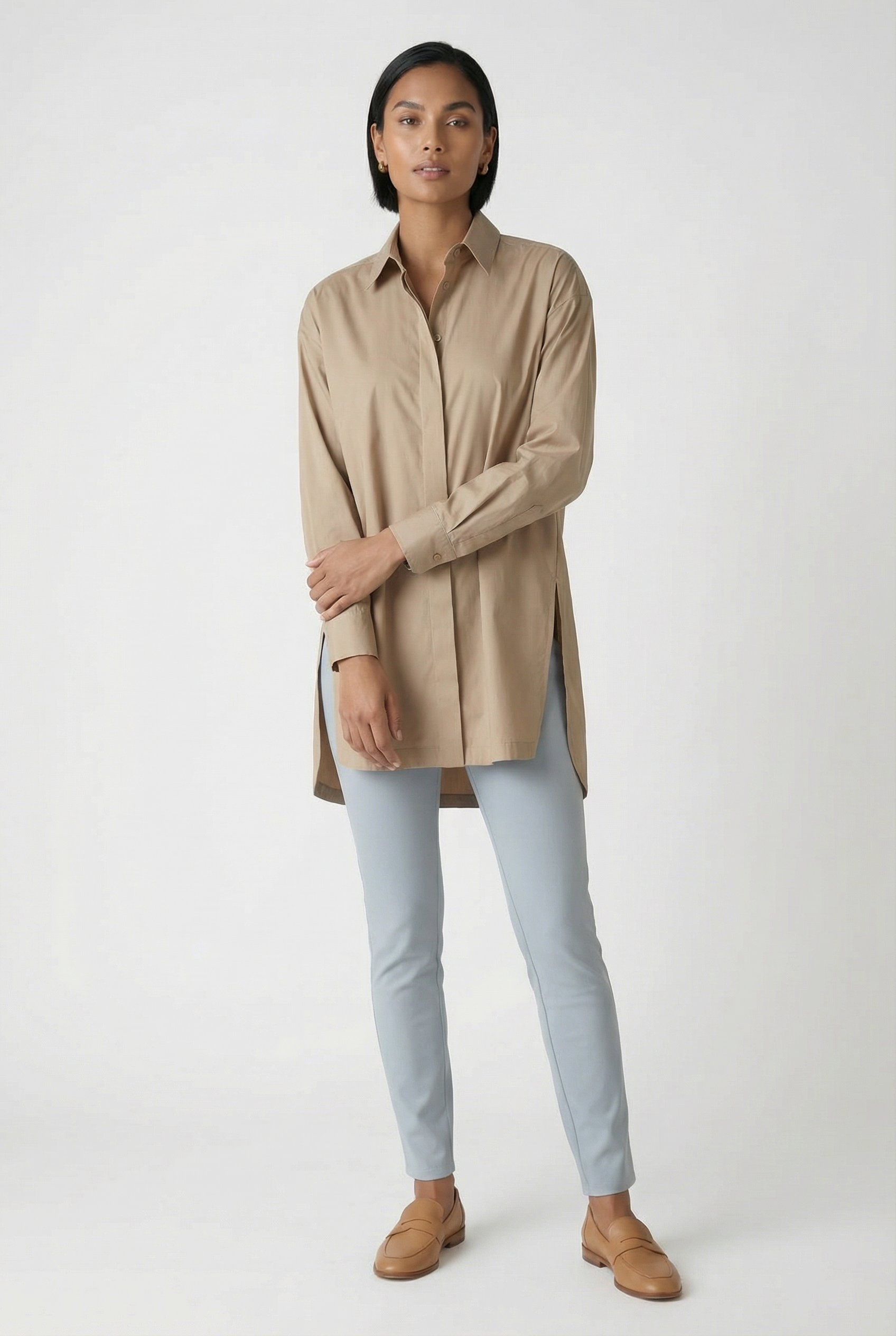 THE WHITEHALL OVERSIZED COTTON BUTTON-DOWN SHIRT