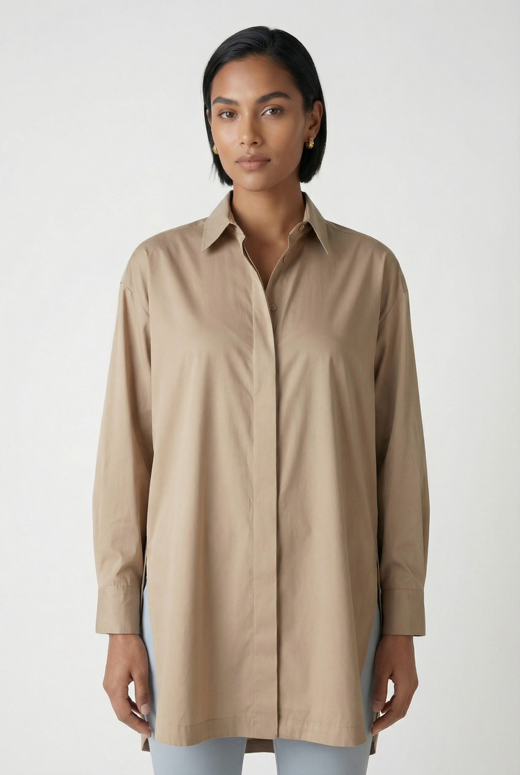 THE WHITEHALL OVERSIZED COTTON BUTTON-DOWN SHIRT