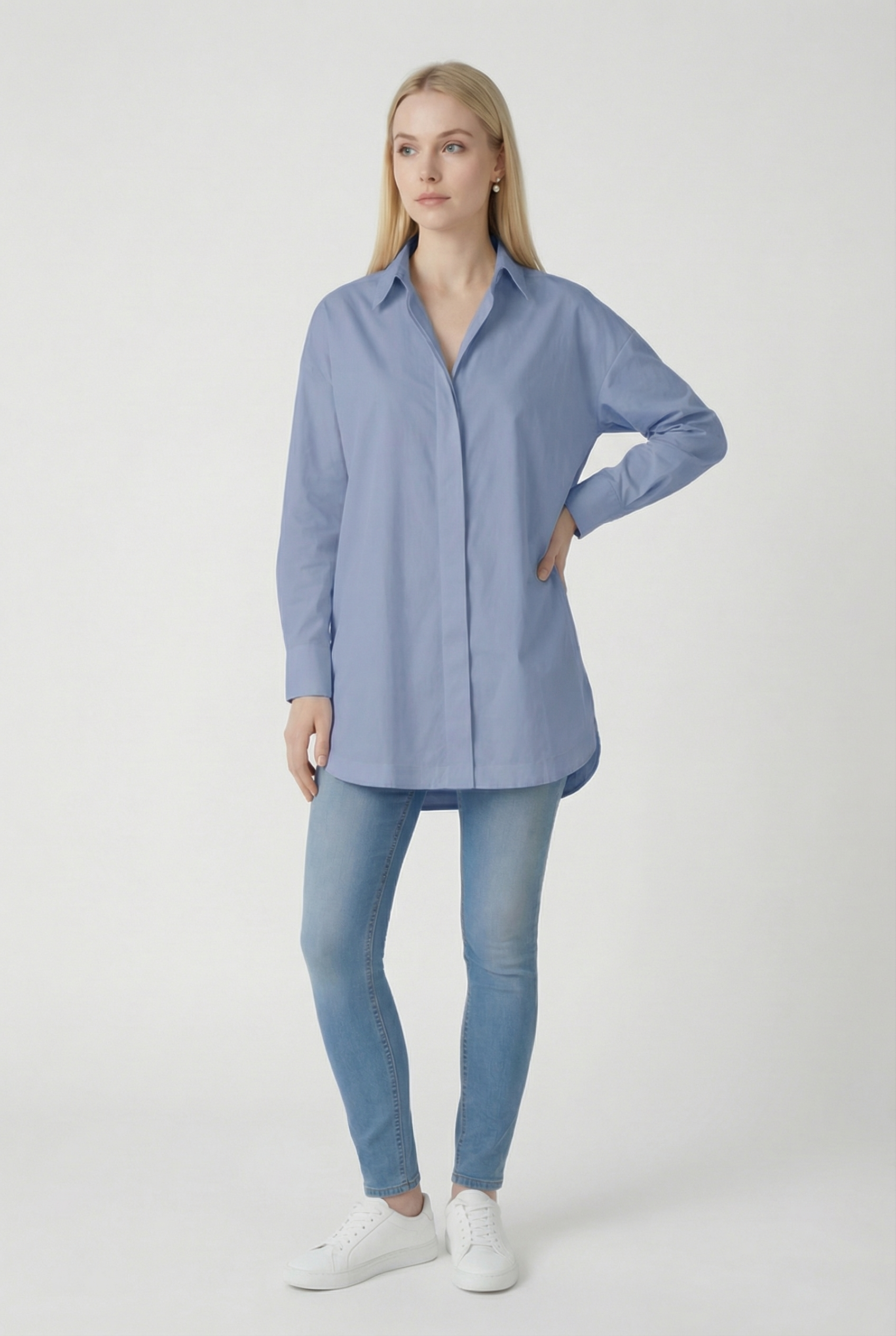THE WHITEHALL OVERSIZED COTTON BUTTON-DOWN SHIRT