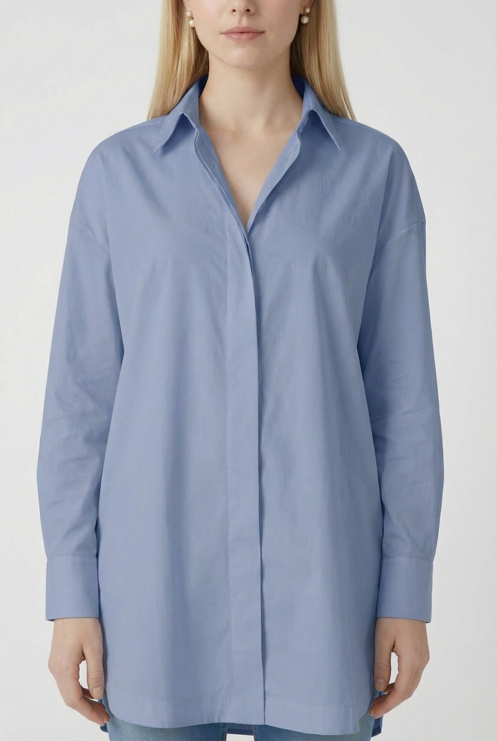 THE WHITEHALL OVERSIZED COTTON BUTTON-DOWN SHIRT