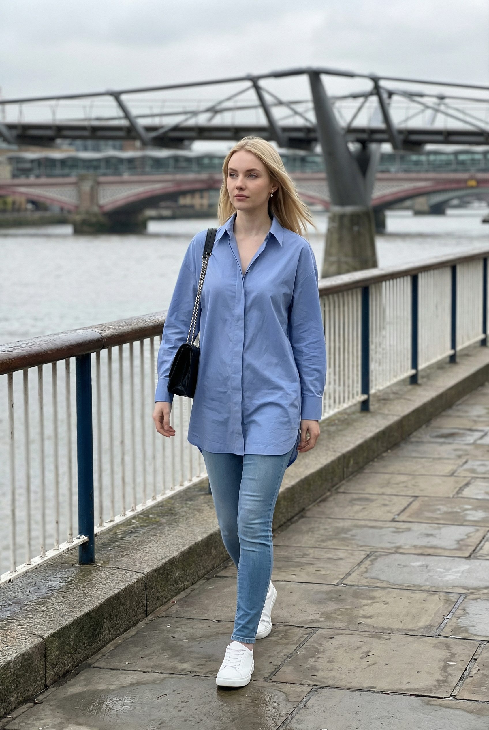 THE WHITEHALL OVERSIZED COTTON BUTTON-DOWN SHIRT