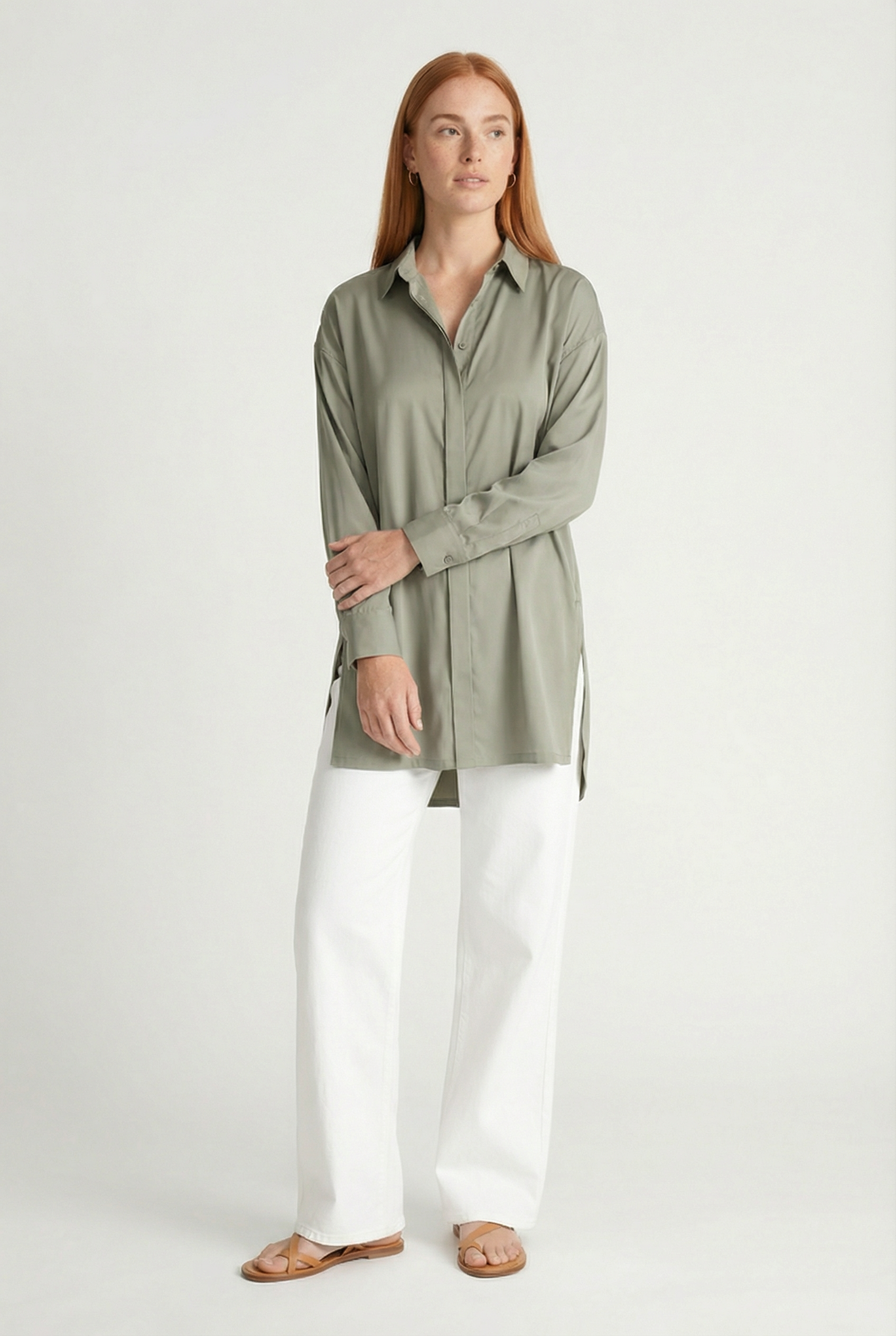 THE WHITEHALL OVERSIZED COTTON BUTTON-DOWN SHIRT